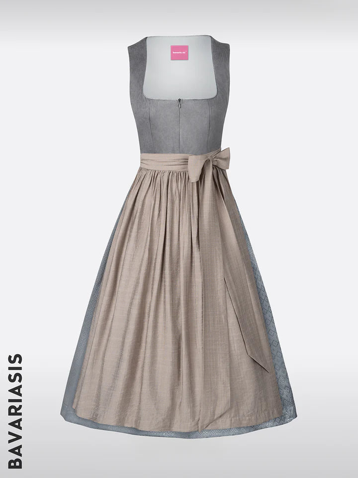 The variety of dirndls: gray, with zip and leather - a modern twist on traditional fashion