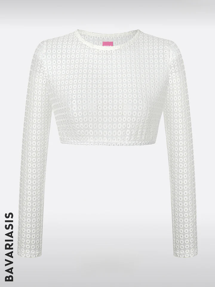 Dirndlbluse Lochspitze, dirndl suede, dirndl and gray: elegance and surprise in the costume