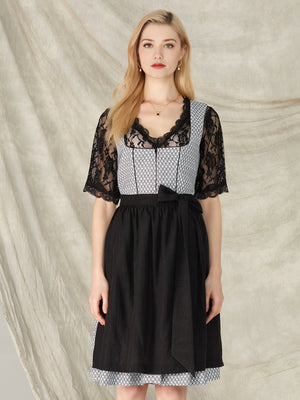 Schwarze Dirndl: Zeitlose Eleganz und bayerische Tradition in Samt und Spitze