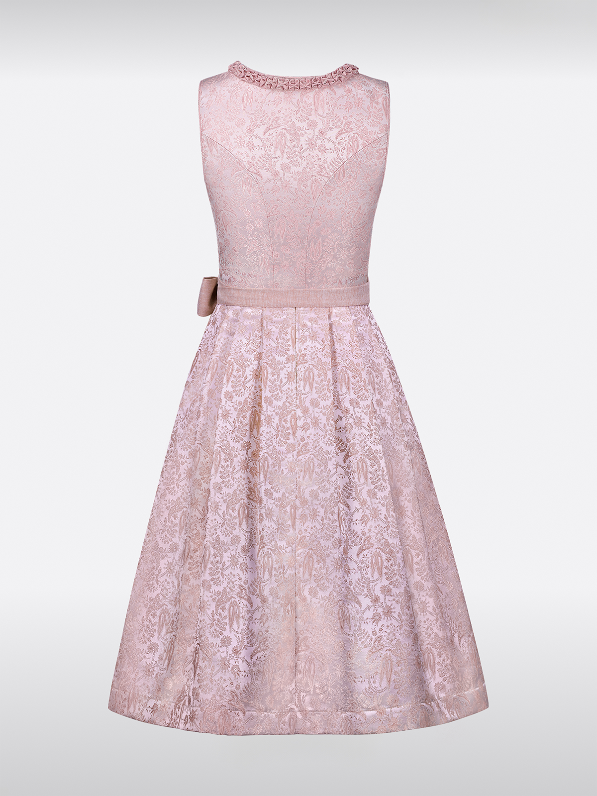 Paisley Aufmachung Dirndl in Rosa mit Herz-Ausschnitt