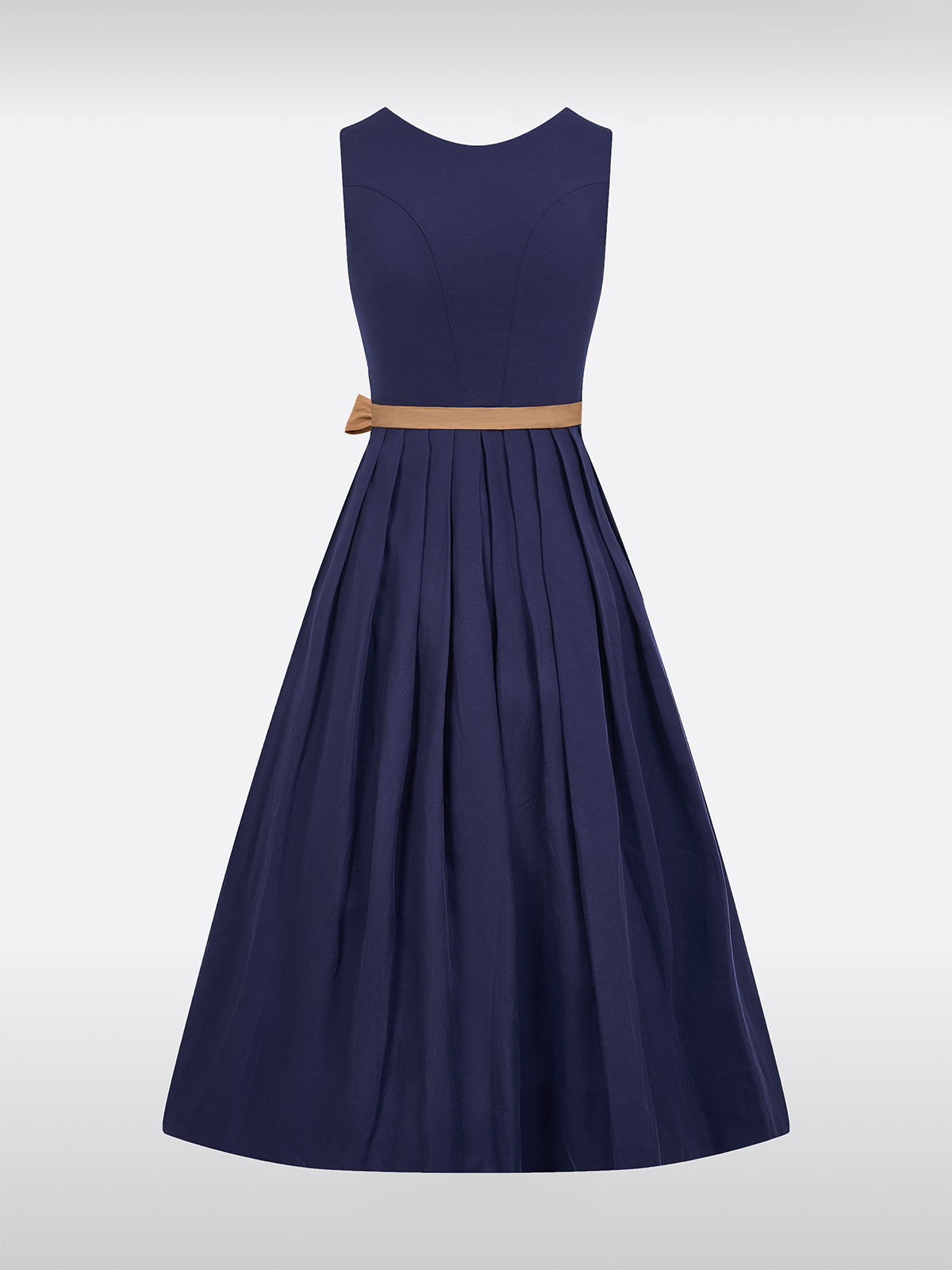 Blau Gerader Ausschnitt Einfarbig Dirndl