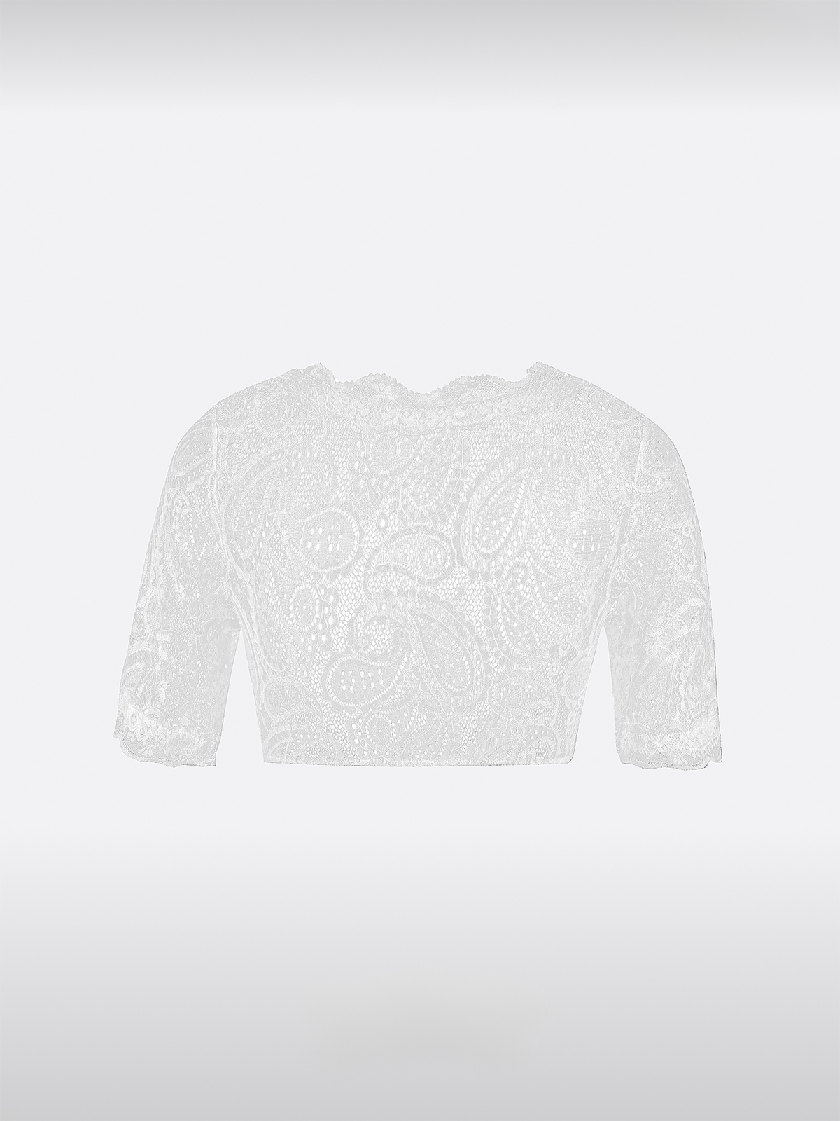 Weiß V-Ausschnitt Dirndlbluse