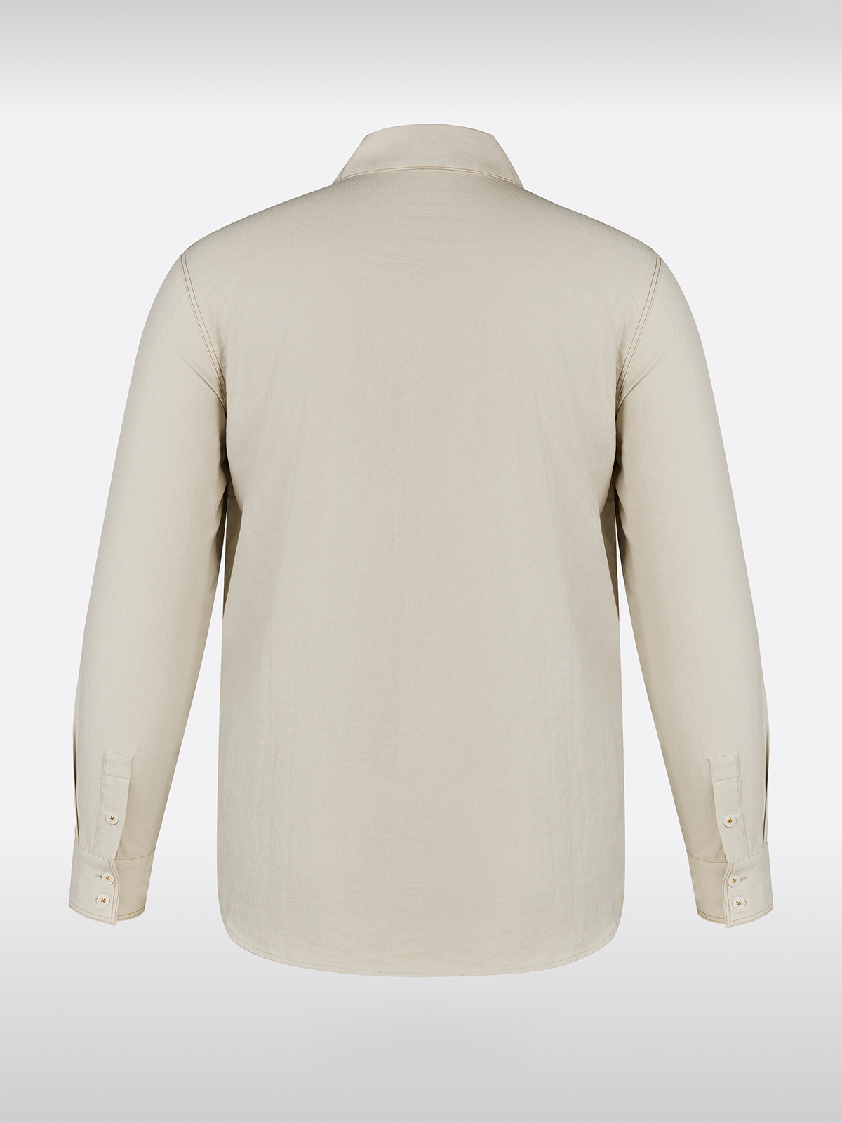 Beige Reverskragen Hemden