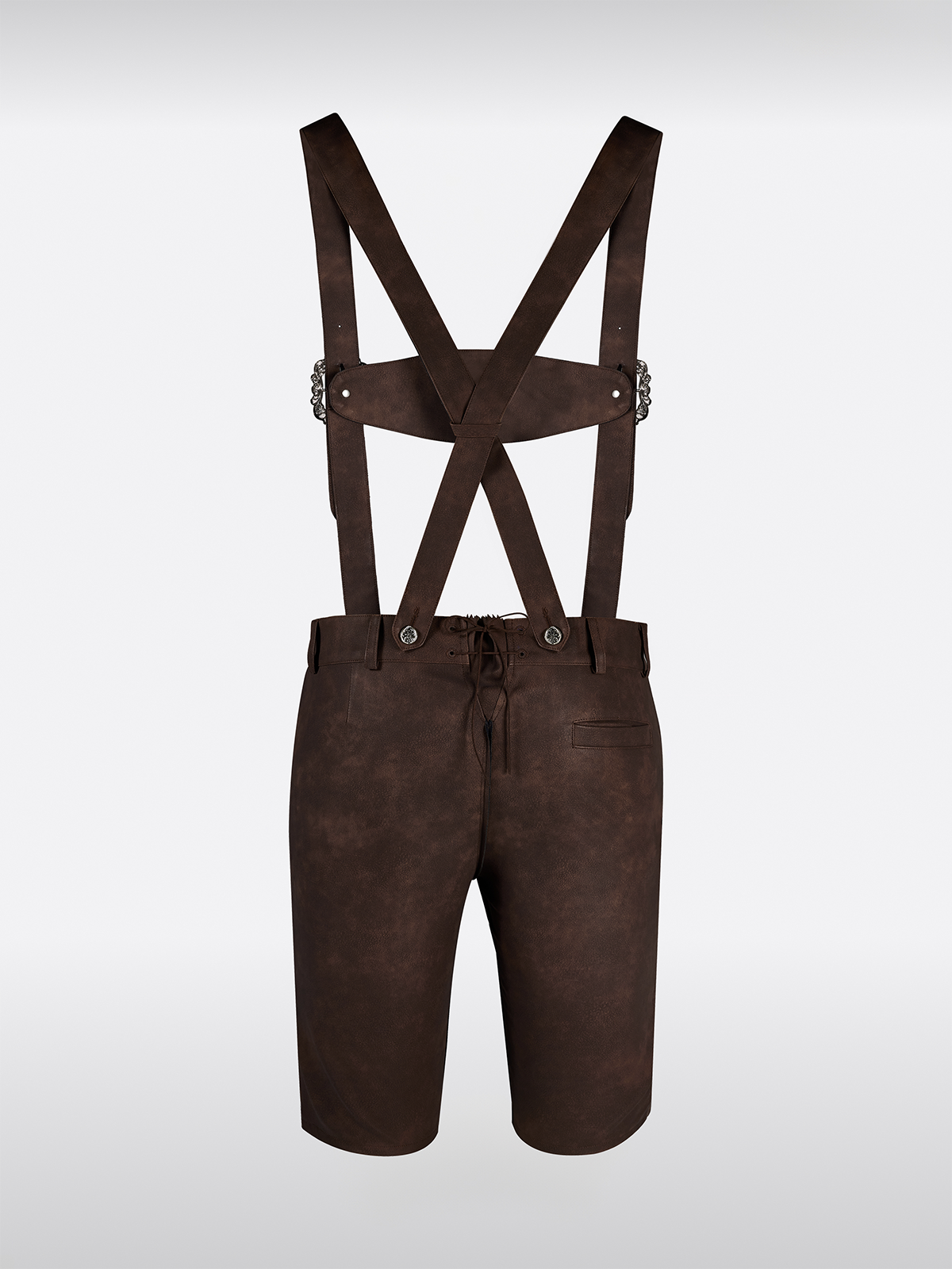 Braun Knöpfen Lederhosen