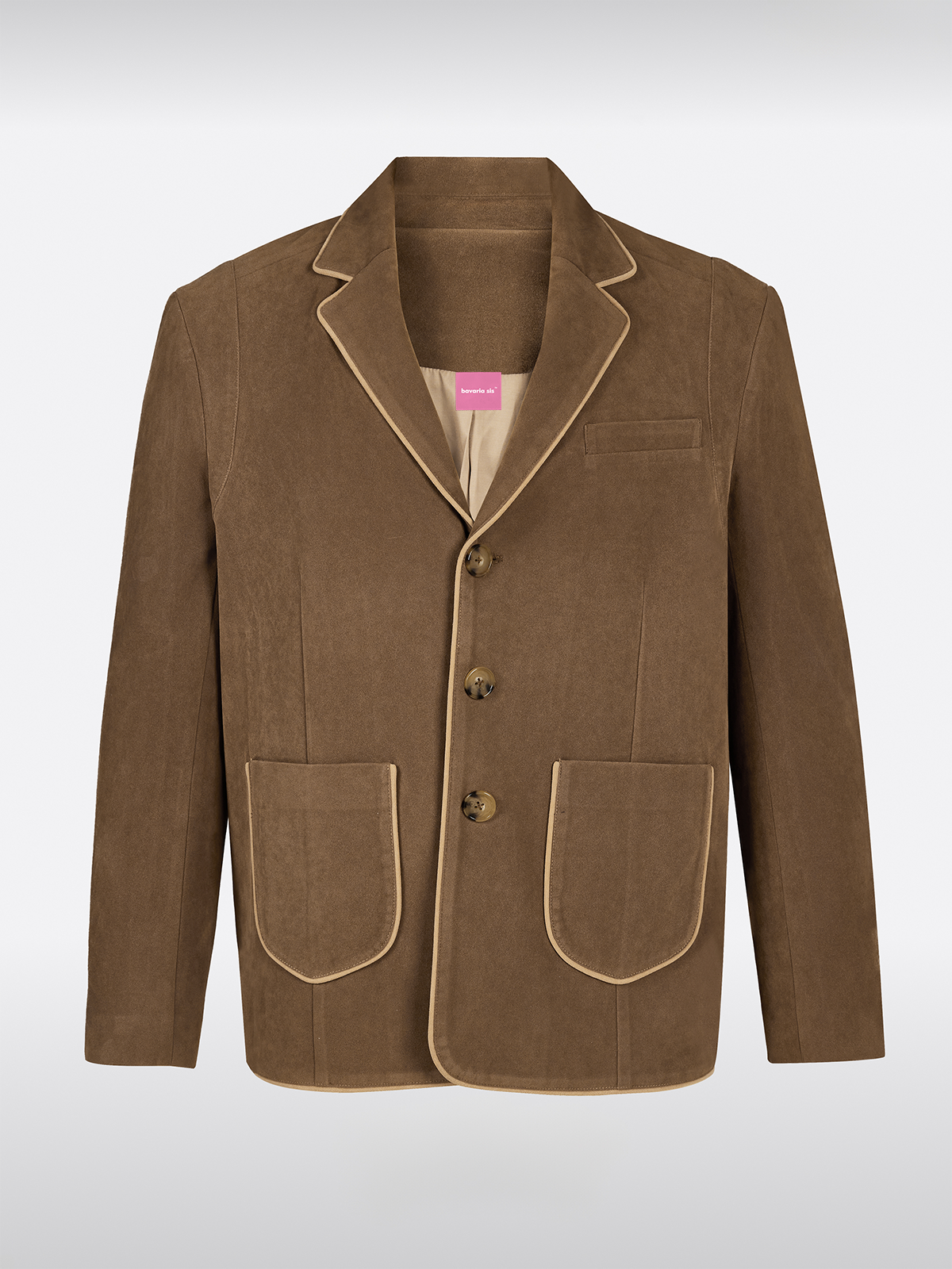 Gelb Flacher Reverskragen Janker