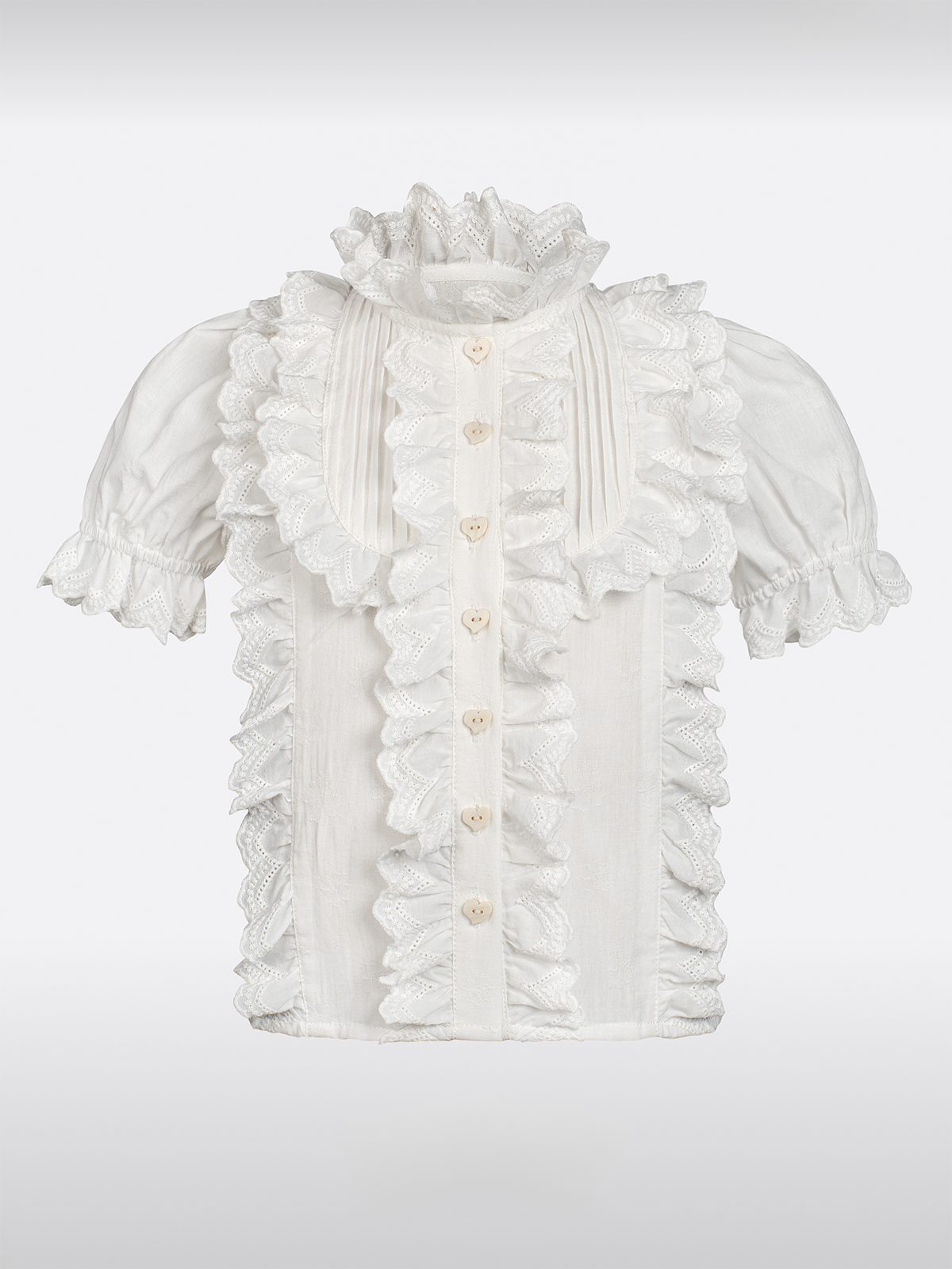 Kinder Weiß Kurzarm Dirndlbluse