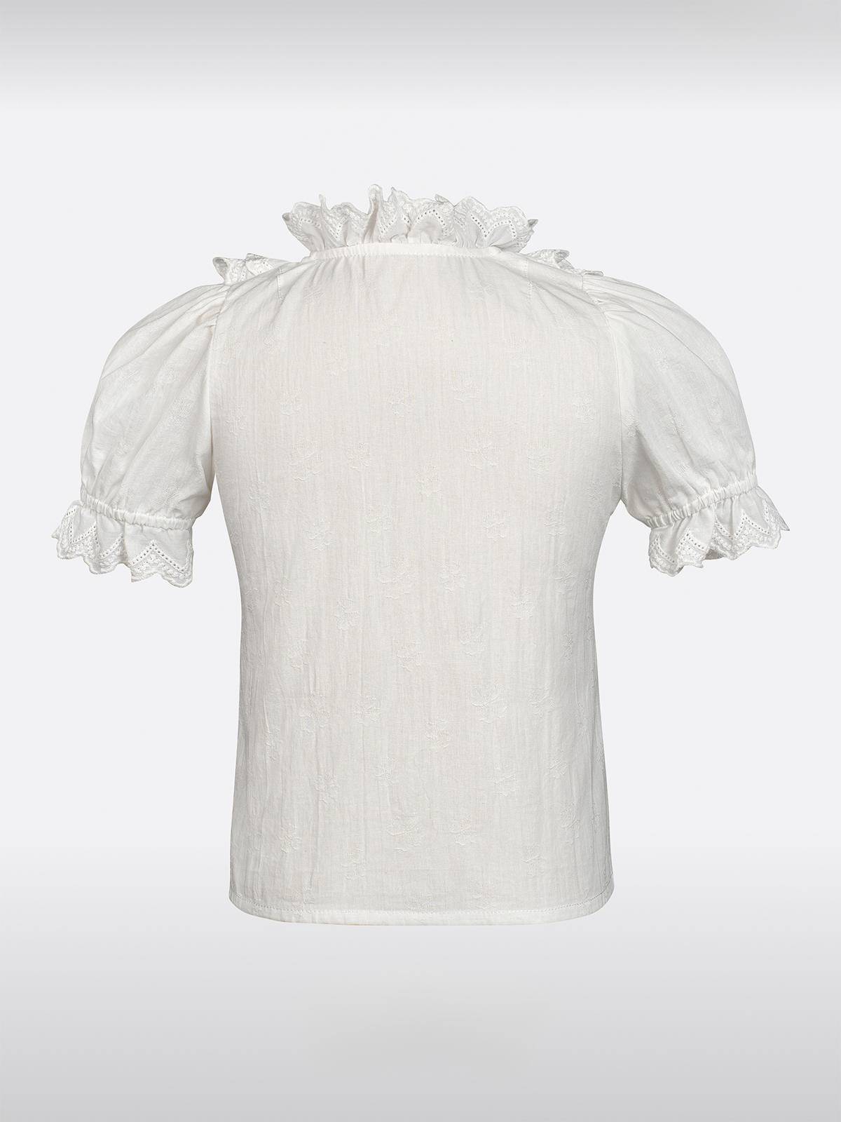 Kinder Weiß Kurzarm Dirndlbluse