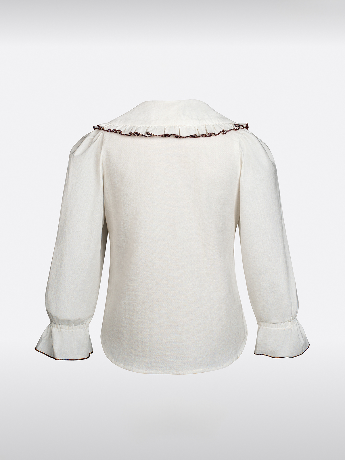 Kinder Weiß Langarm Dirndlbluse