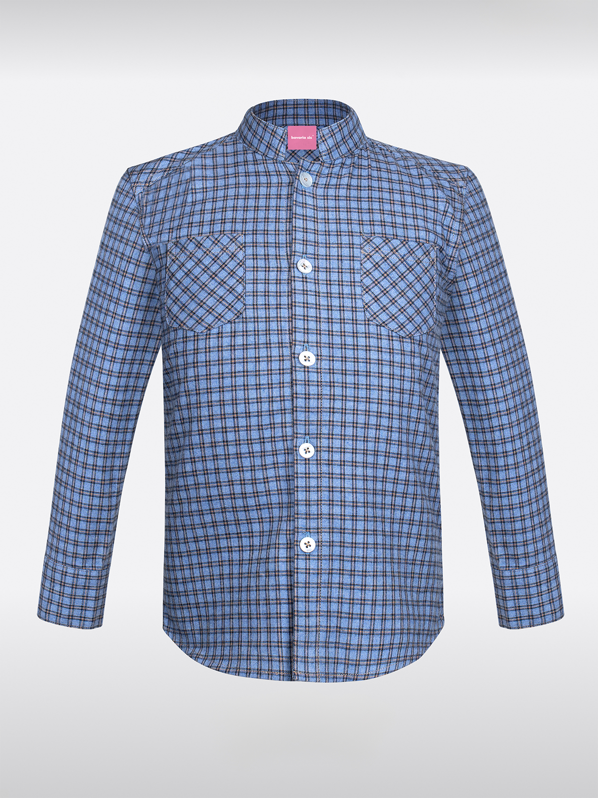 Children blue long arm shirts