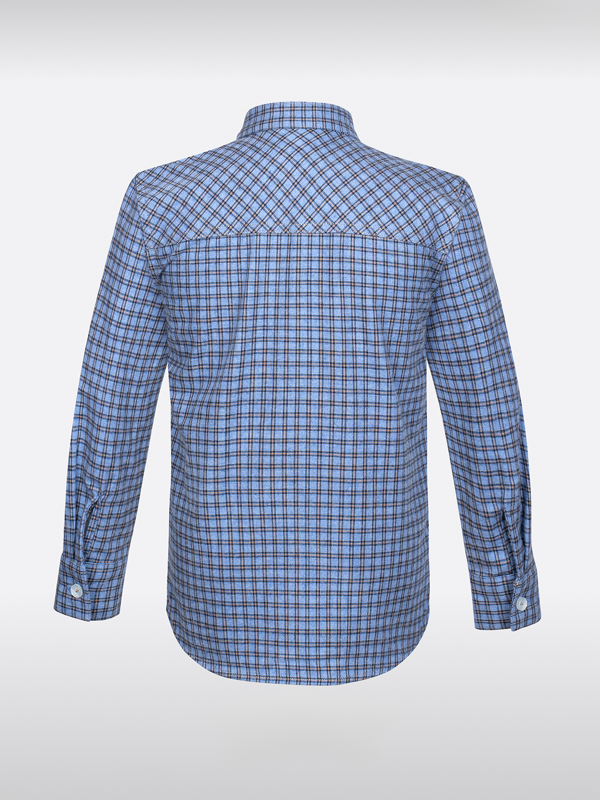 Children blue long arm shirts