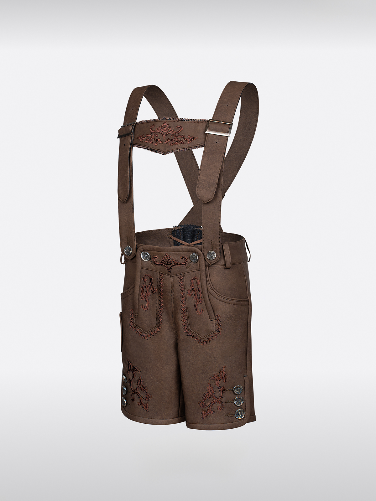 Kinder Braun KurzeHose Hosenträgern Lederhosen