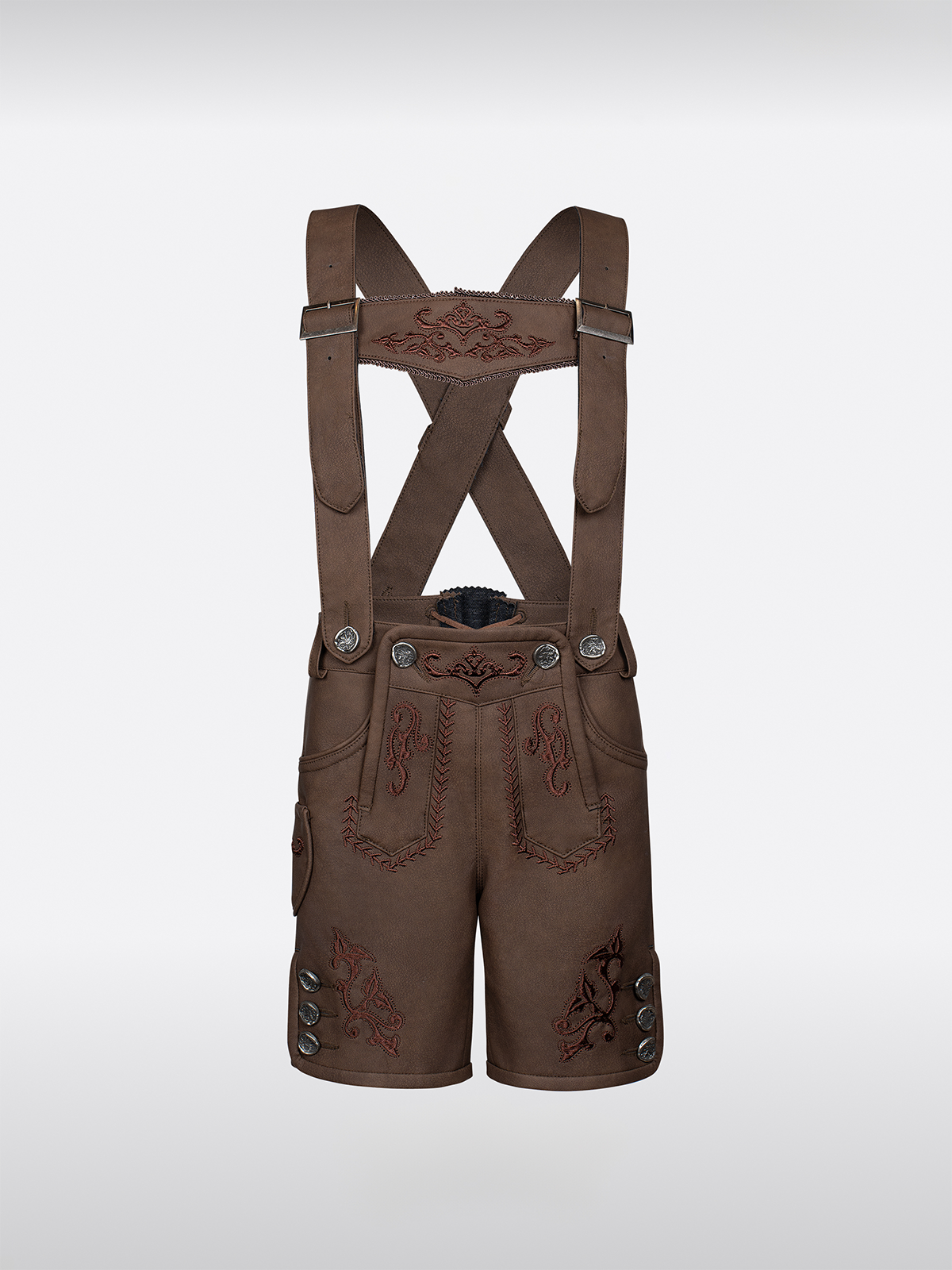 Kinder Braun KurzeHose Hosenträgern Lederhosen