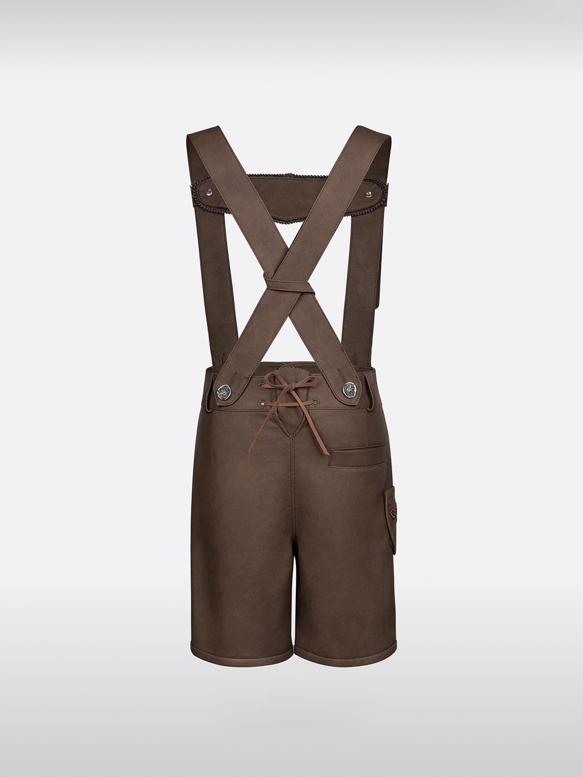 Kinder Braun KurzeHose Hosenträgern Lederhosen