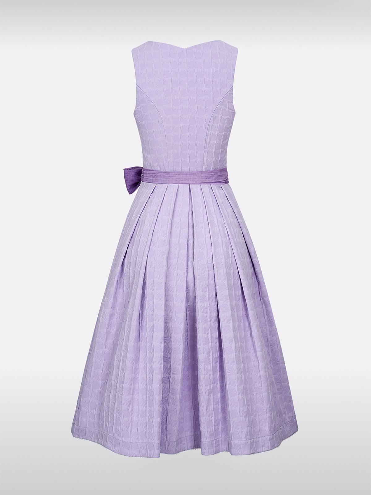 Lila Gerader Ausschnitt Knöpfen Dirndl