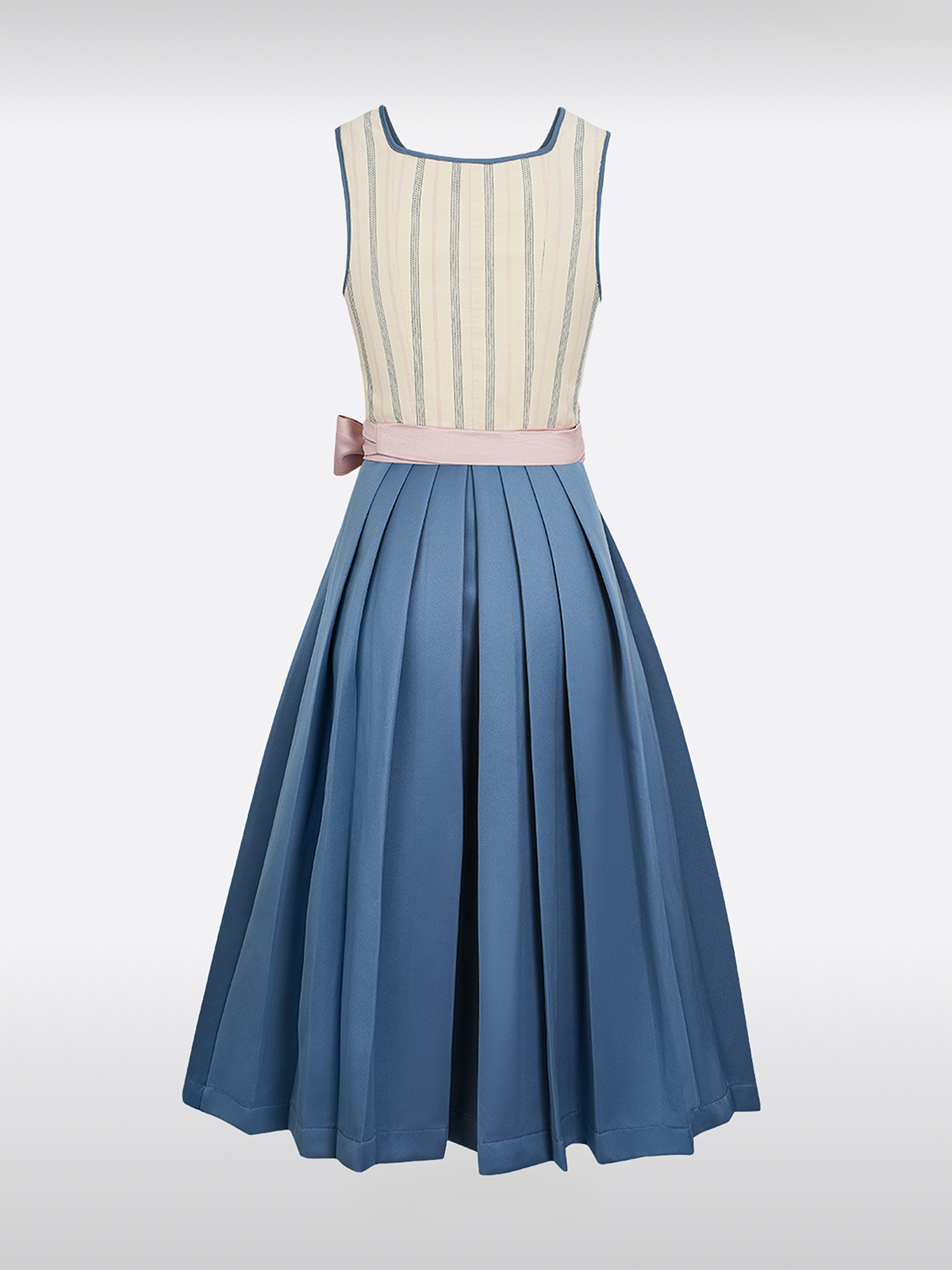 Beige Gerader Ausschnitt Hakenverschluss Dirndl