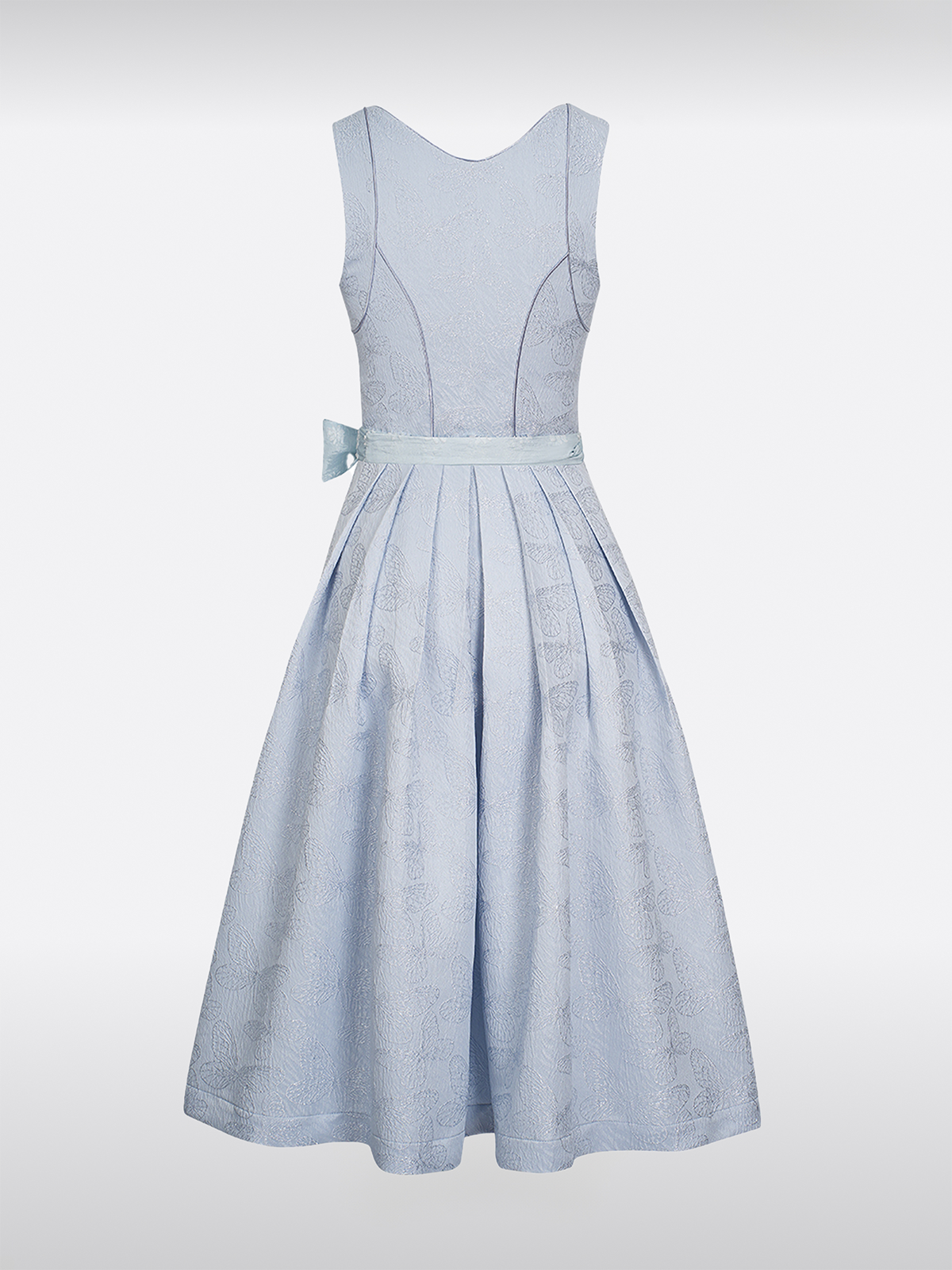 Blau Gerader Ausschnitt Hakenverschluss Dirndl