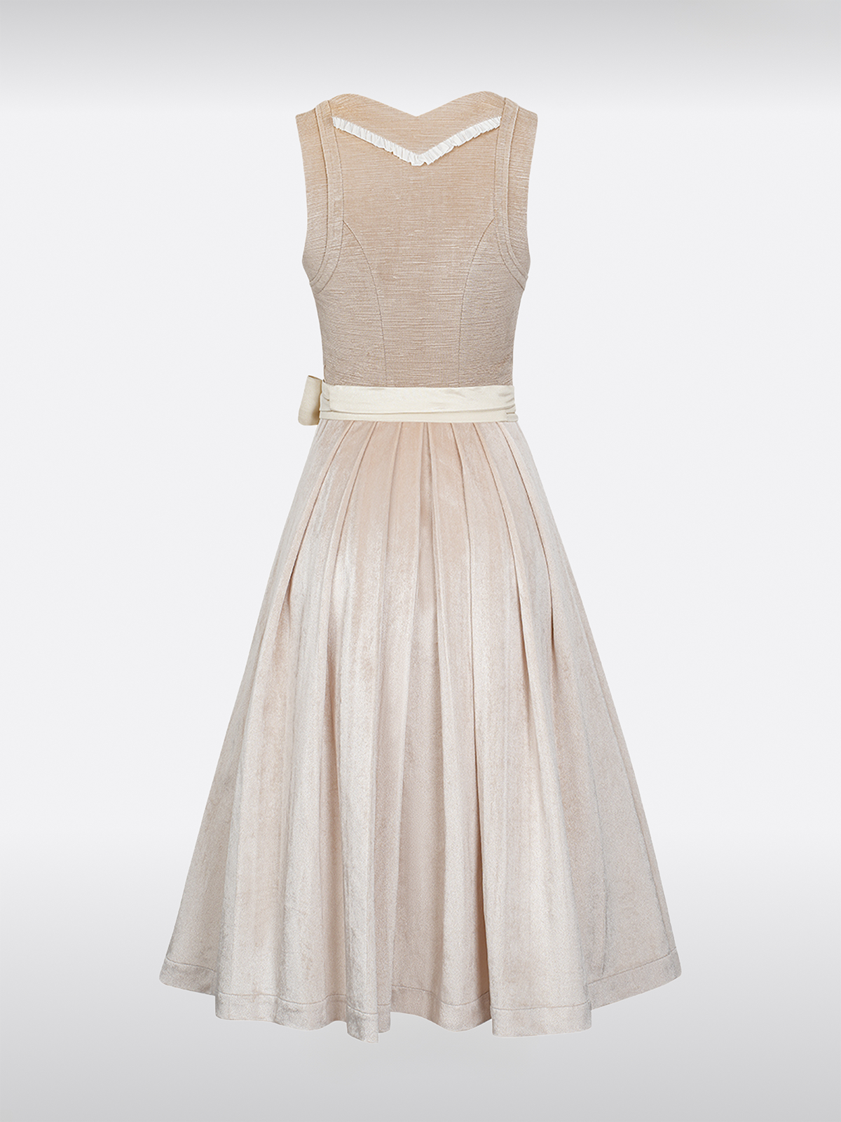 Hnědý rovný řez -out uzavření háku dirndl