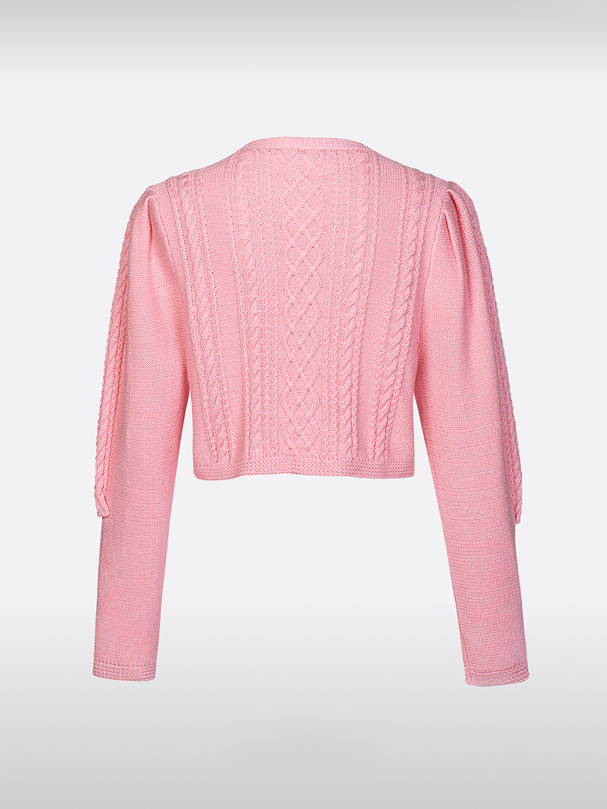 Rosa Weit Knöpfen Strick