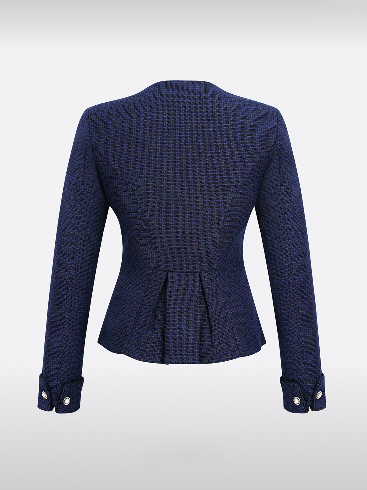 Blau Knöpfen Jacken