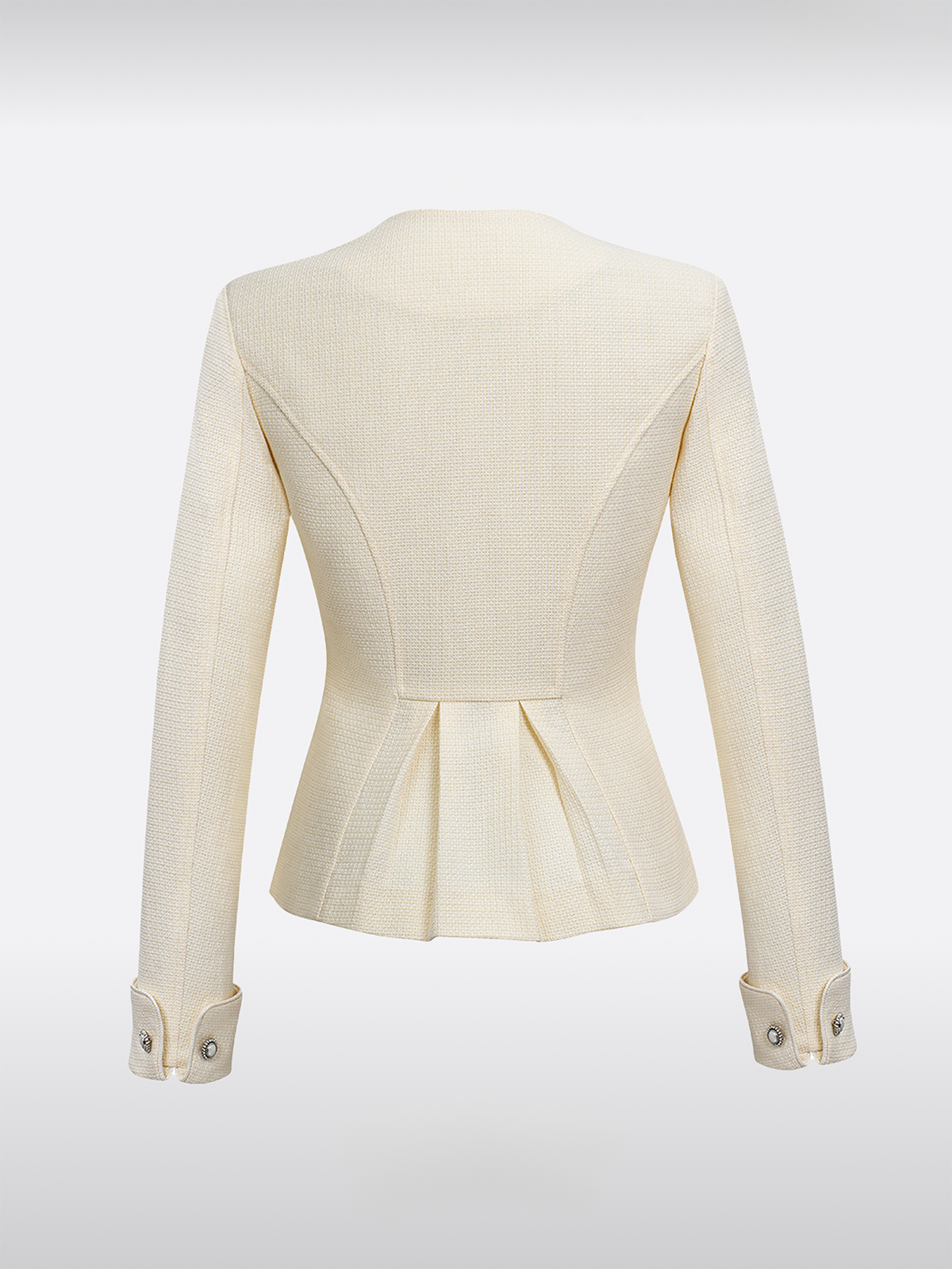 Weiß Knöpfen Jacken