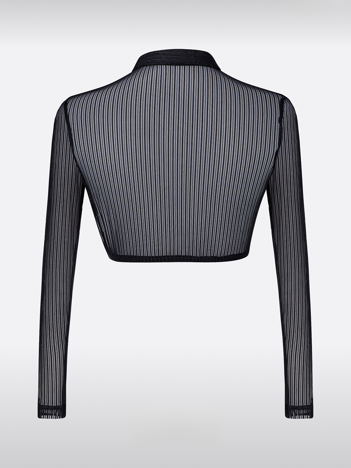 Schwarze Damen Dirndlbluse Hochgeschlossen