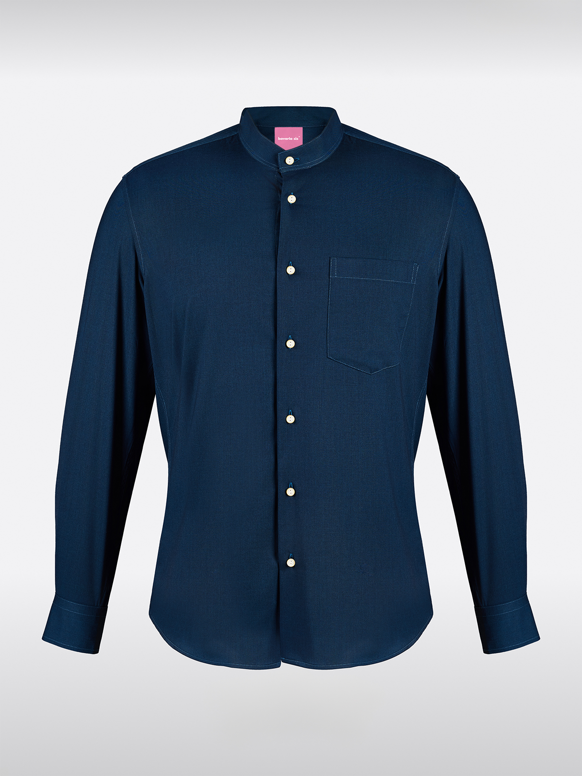 Blau Hochgeschlossen Hemden