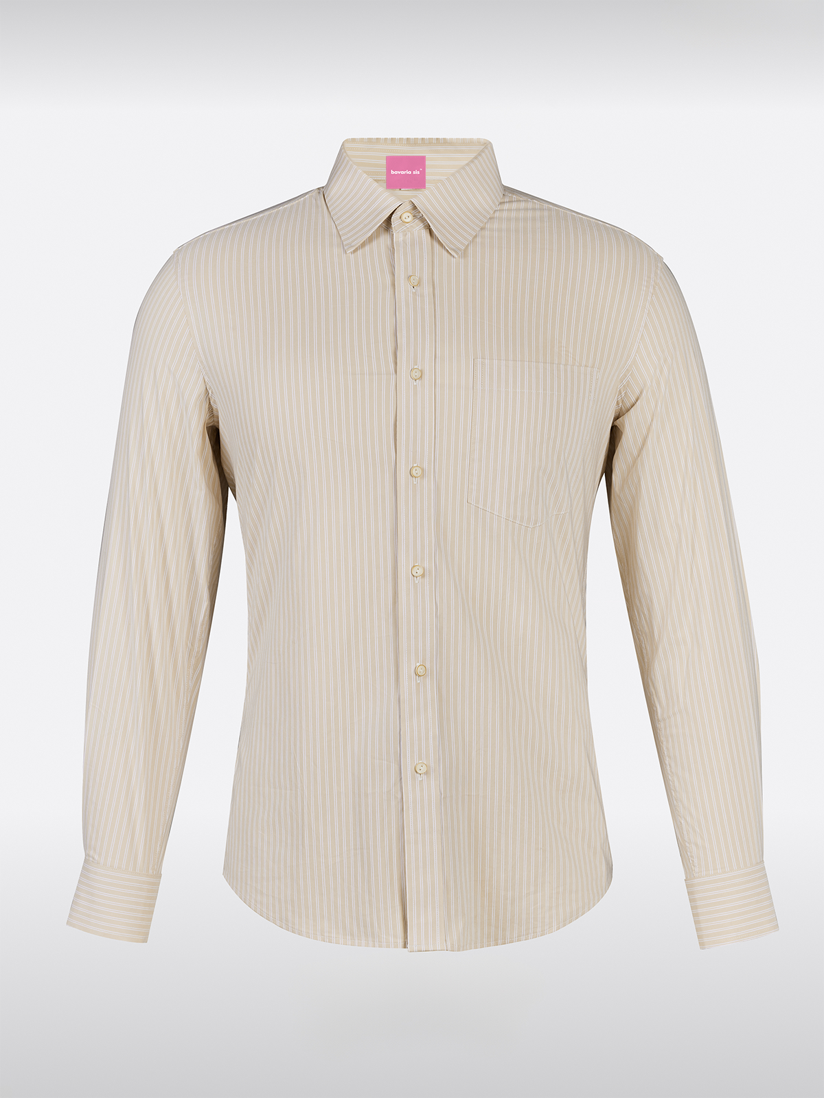 Gelb Reverskragen Hemden