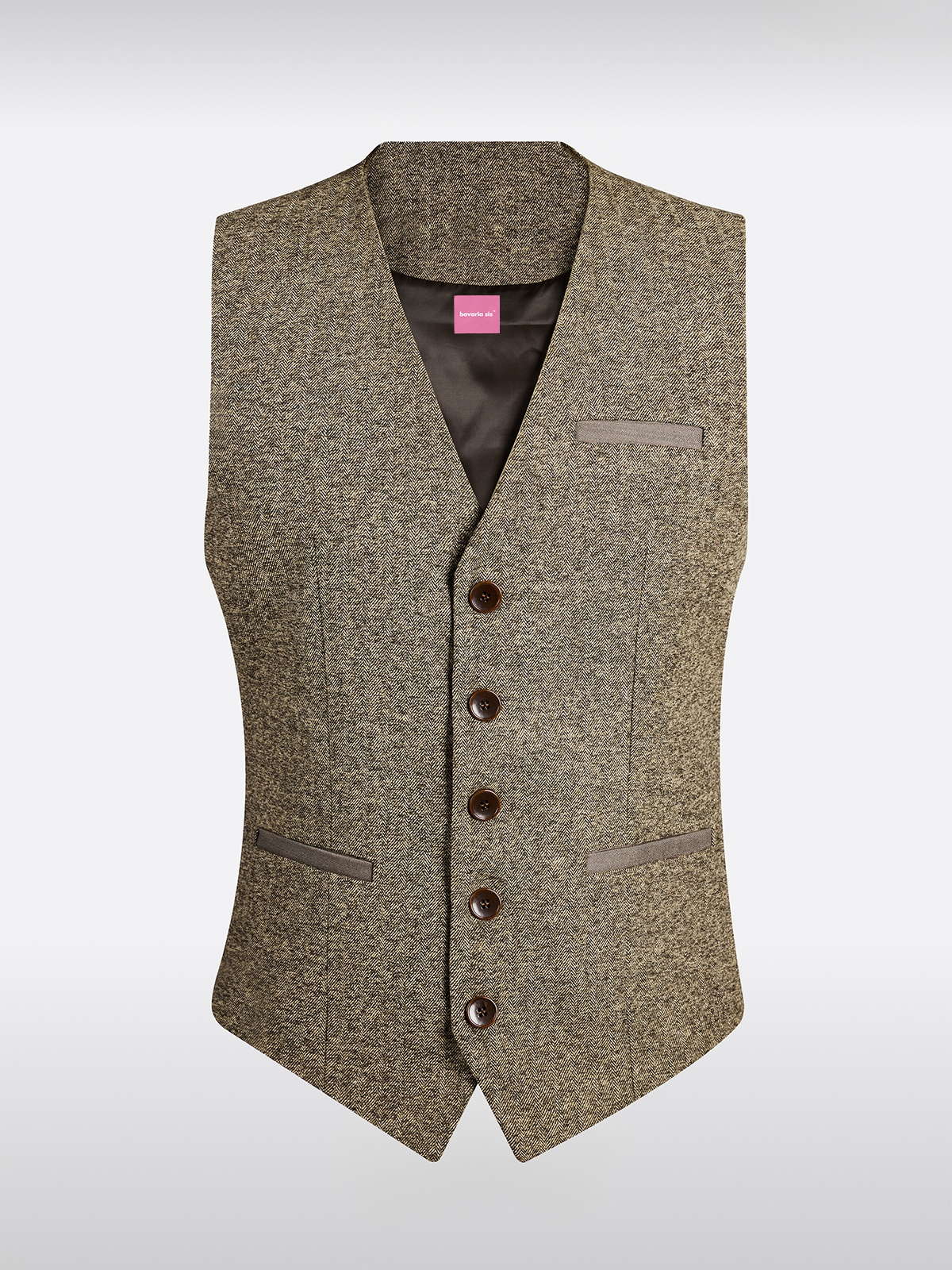 Gelb V-Ausschnitt Westen