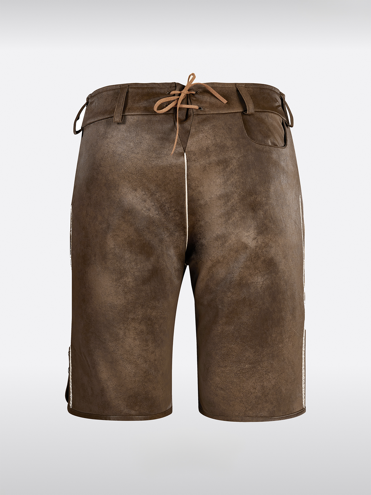 Braun Knöpfen Lederhosen