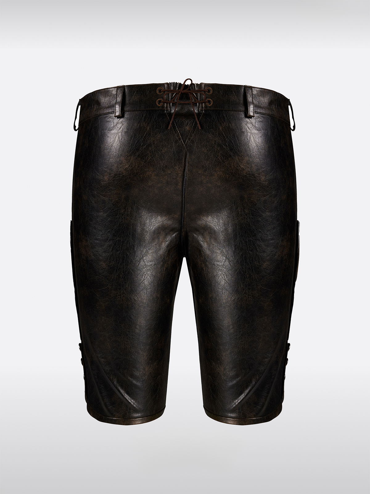 Braun Knöpfen Lederhosen