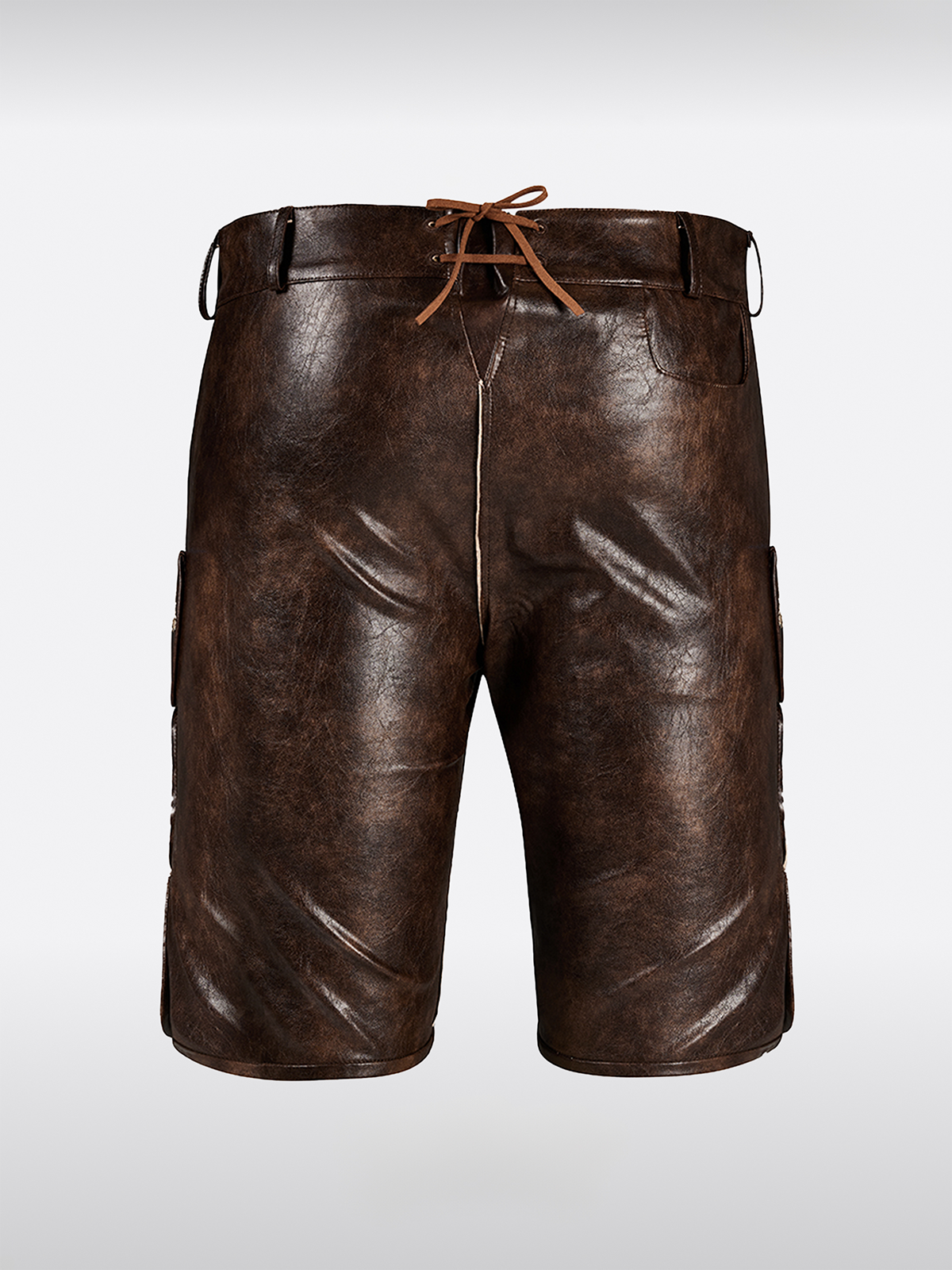 Braun Knöpfen Lederhosen