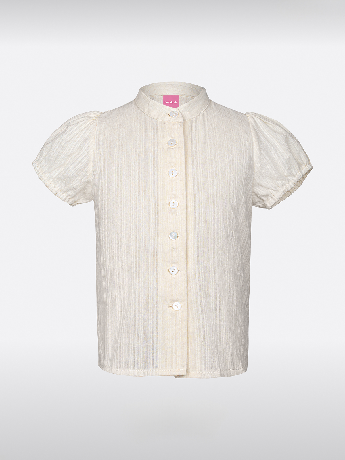 Kinder Beige Kurzarm Dirndlbluse