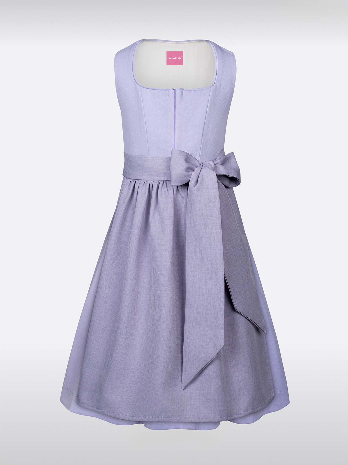 Kinder Lila Einfarbig Dirndl
