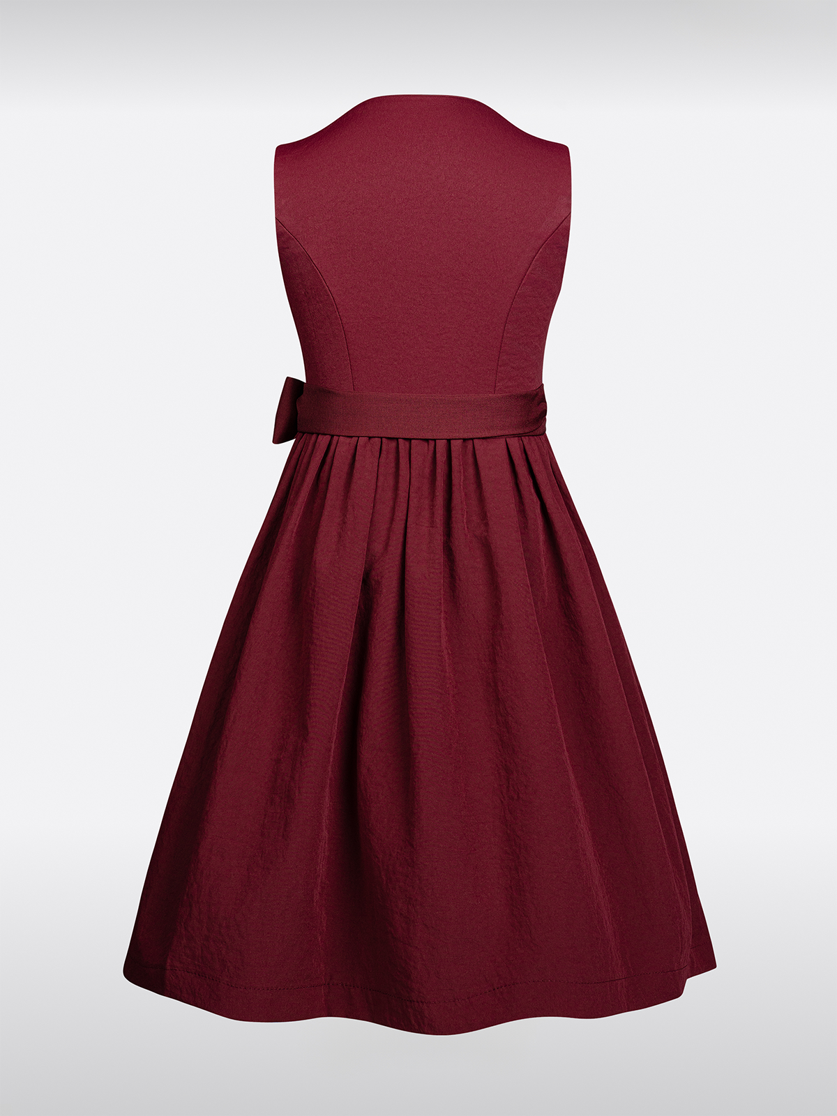 Kinder Rot Einfarbig Dirndl