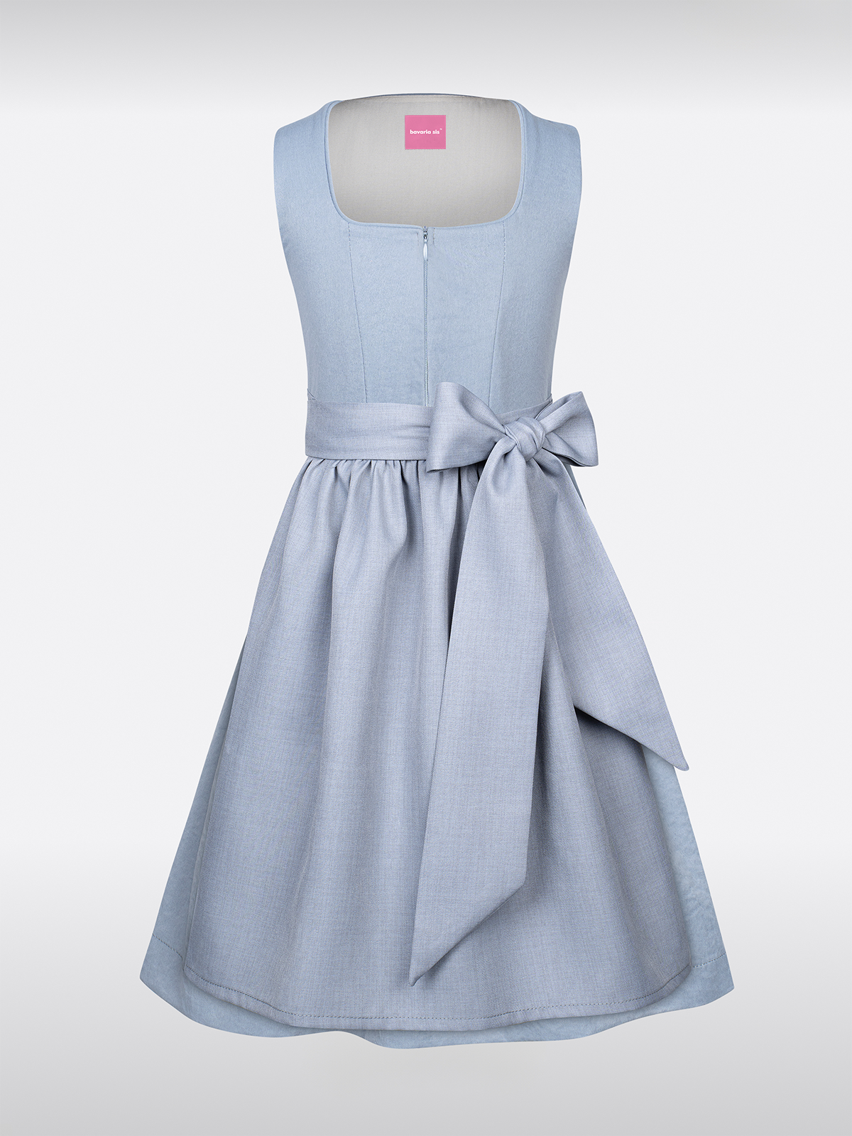 Kinder Blau Einfarbig Dirndl