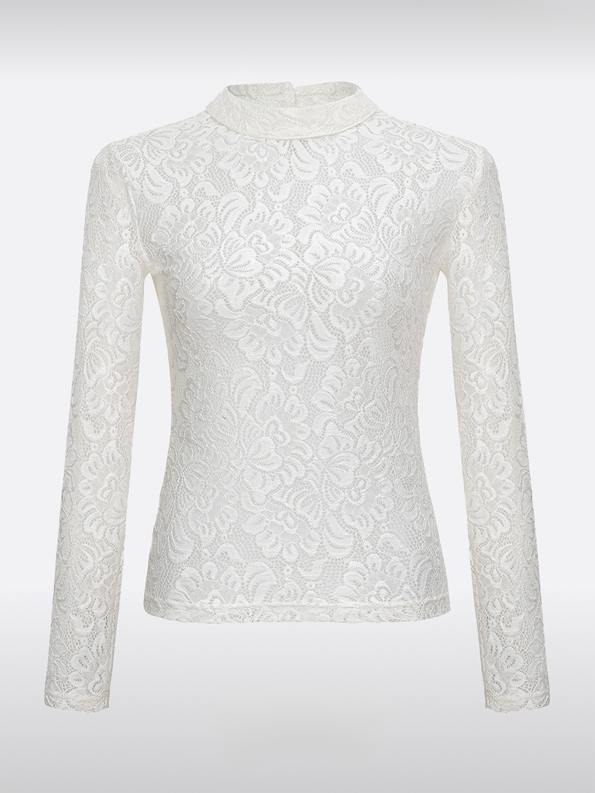 Weiß Hochgeschlossen Body