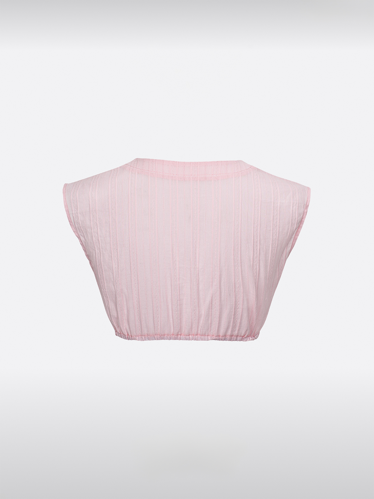 Rosa V-Ausschnitt Dirndlbluse