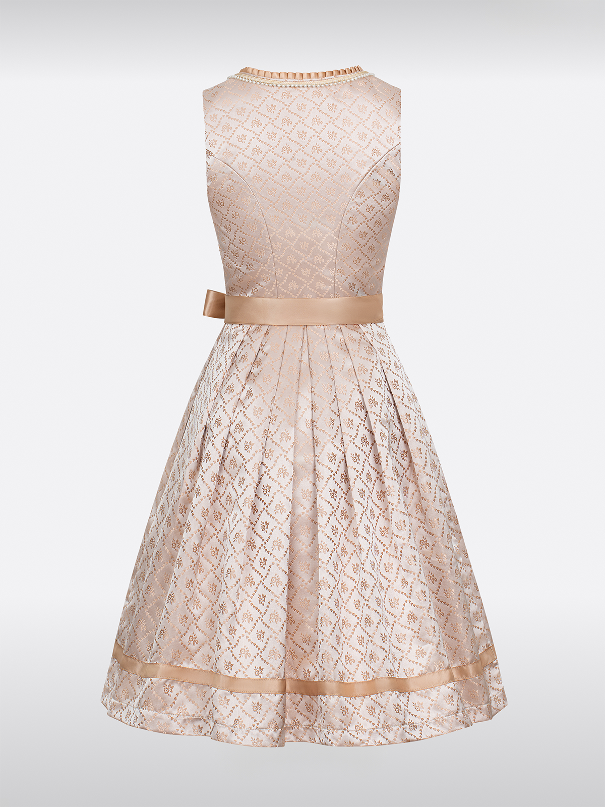 Gelb Herz-Ausschnitt traditionell Dirndl