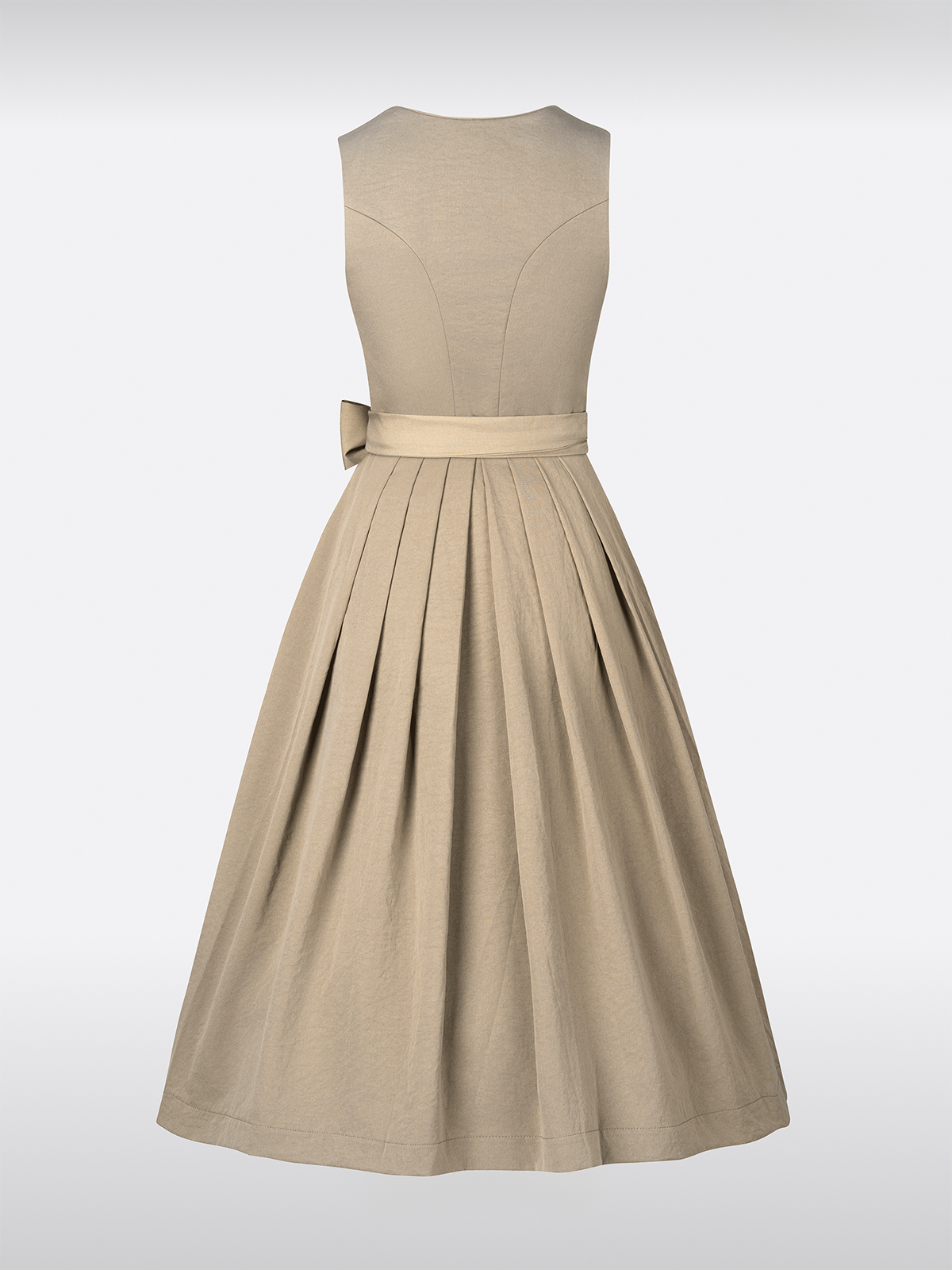 Olivgrünes Herz-Ausschnitt traditionell Dirndl