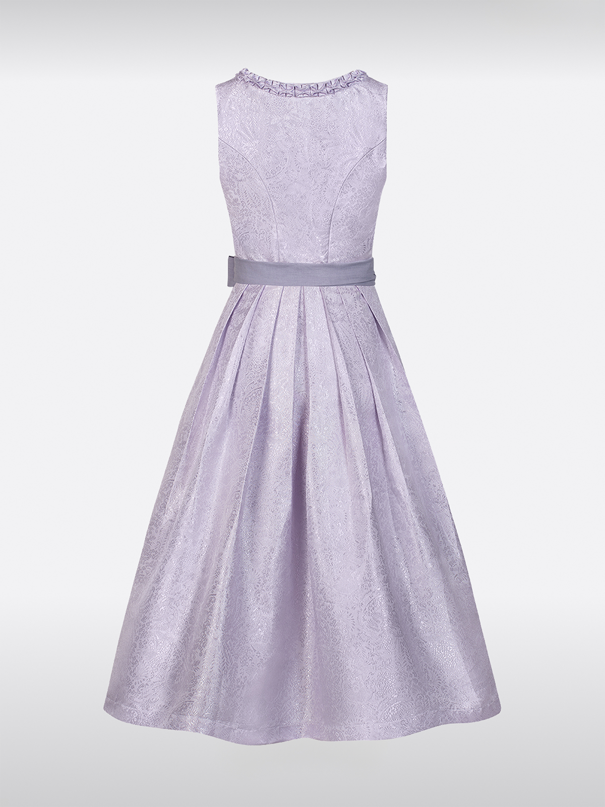 Lila Gerader Ausschnitt Reißverschluss Vorne Dirndl