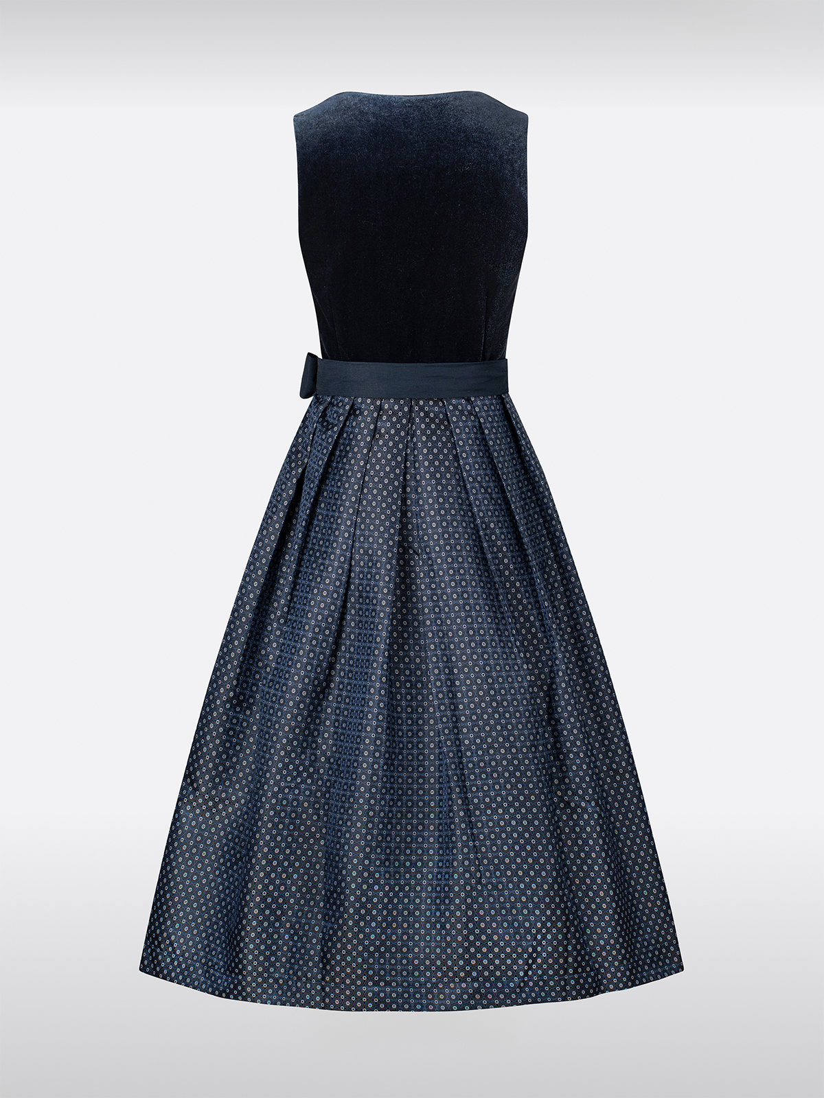 Darkblau Gerader Ausschnitt traditionell Dirndl