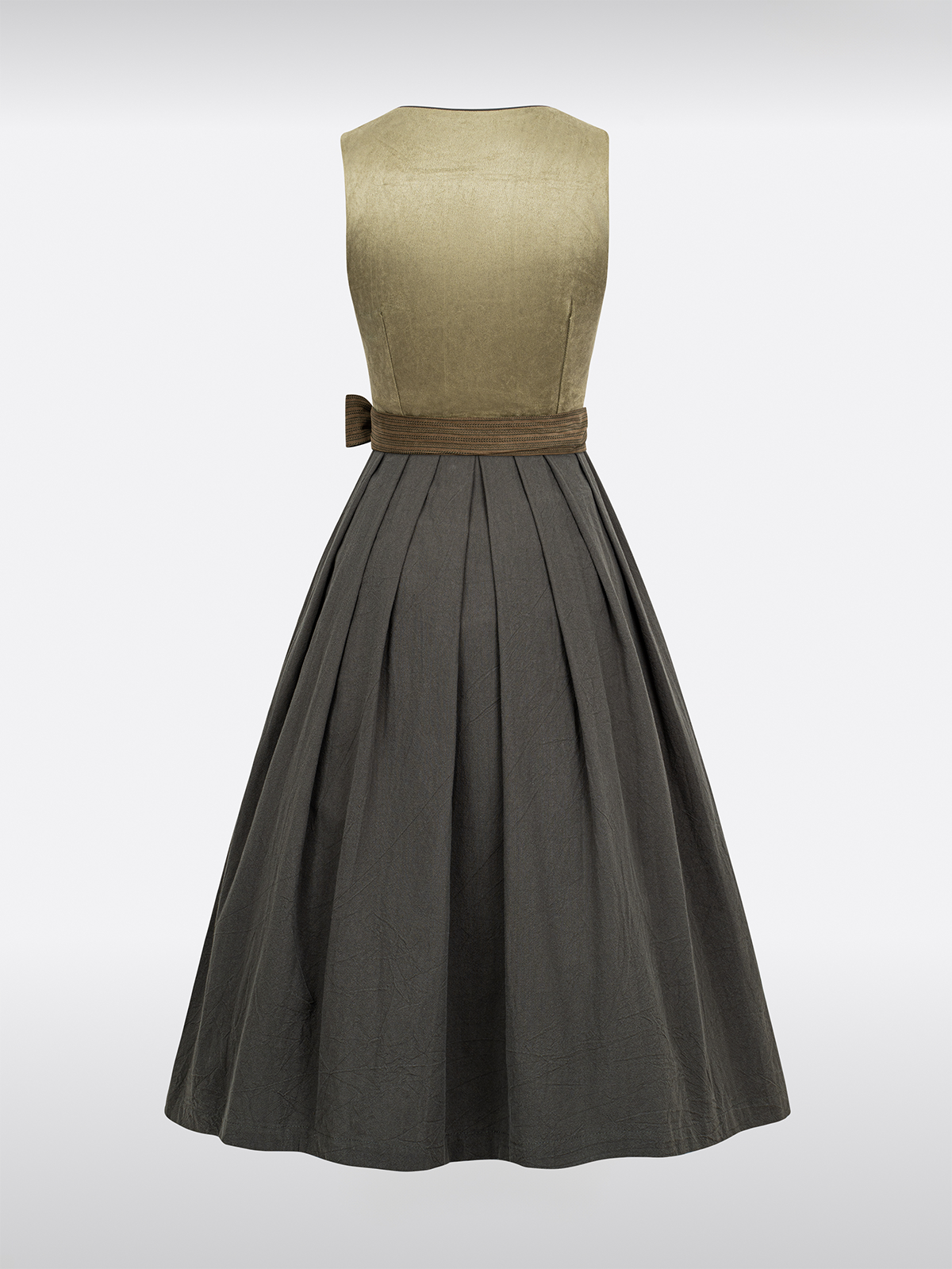 Grün Gerader Ausschnitt traditionell Dirndl