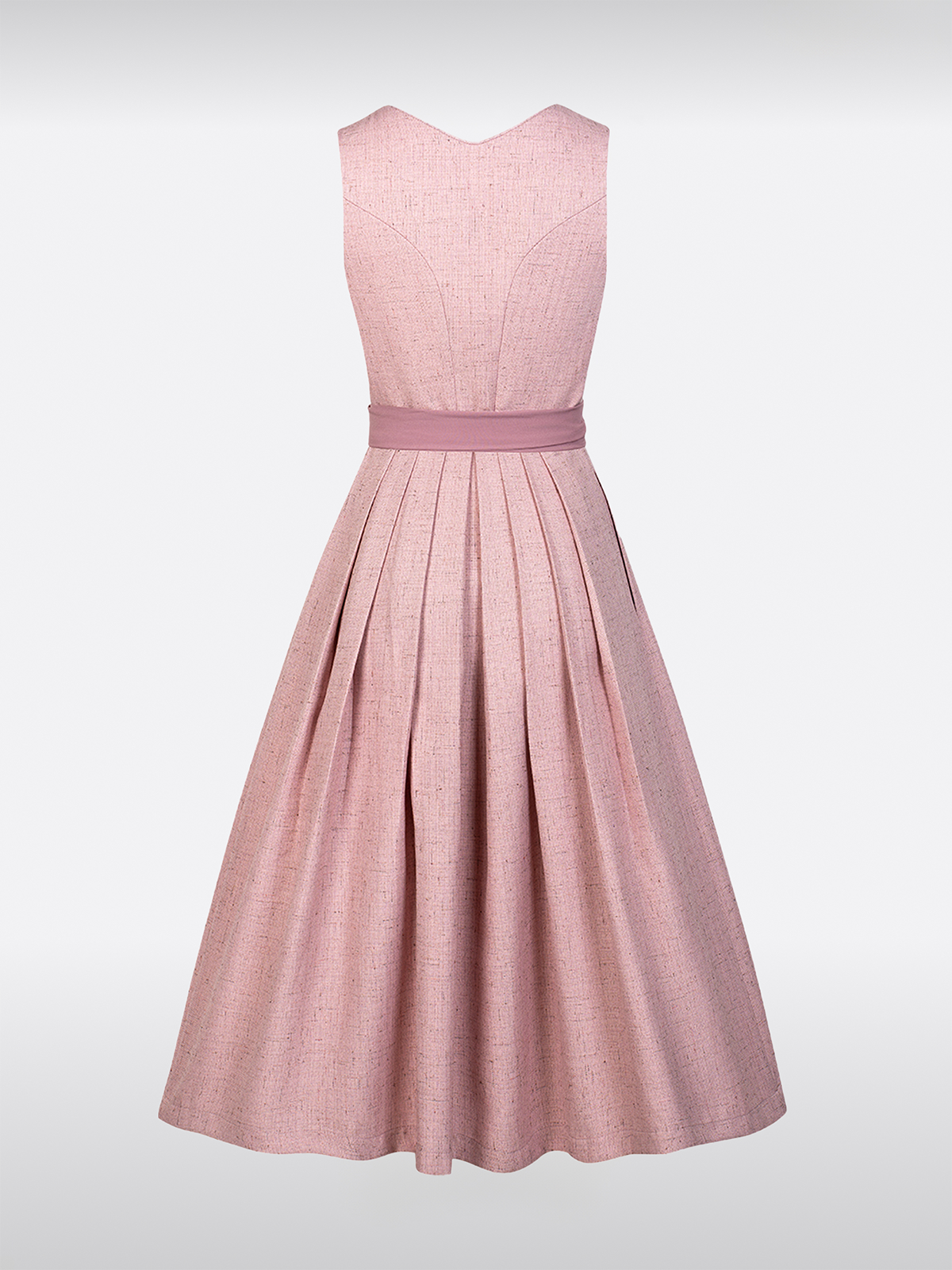 Rosa Herz-Ausschnitt Knöpfen Dirndl