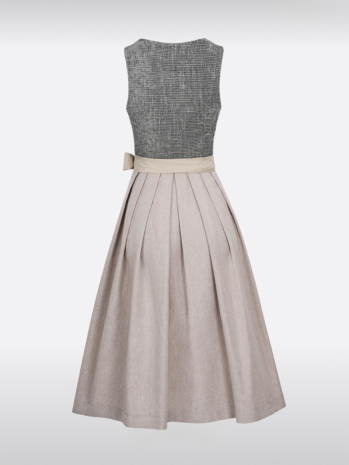 Grün Gerader Ausschnitt Reißverschluss Vorne Dirndl