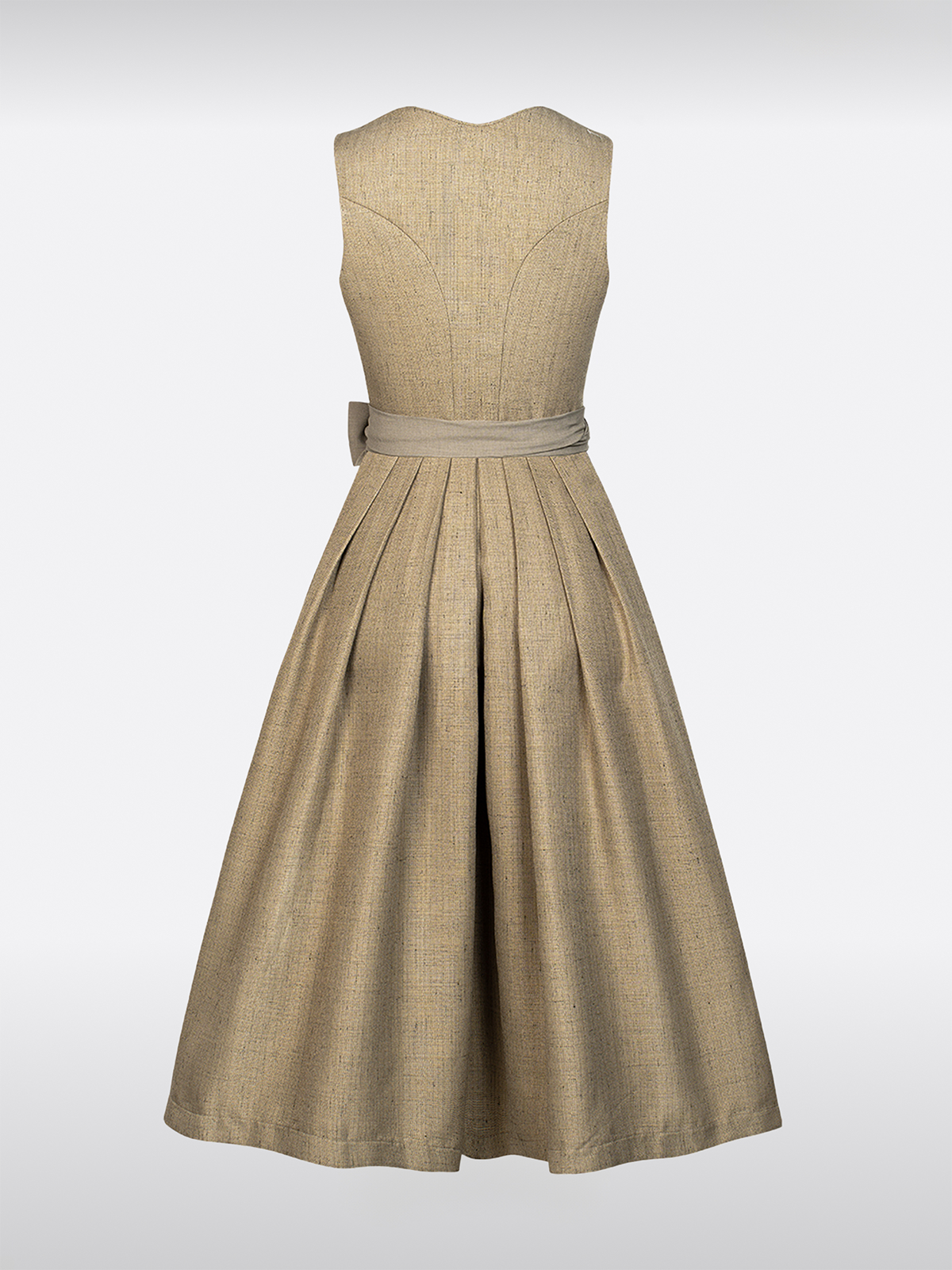 Grün Herz-Ausschnitt Knöpfen Dirndl