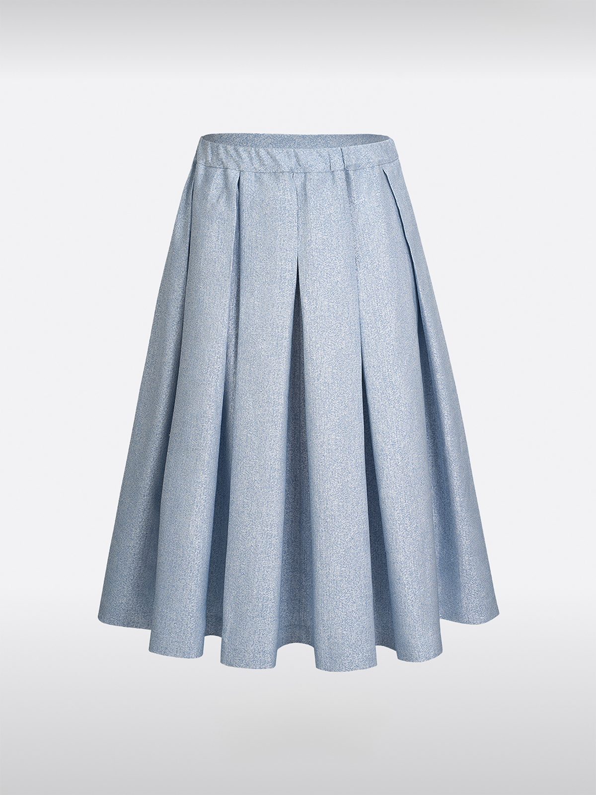 Blau Elastischer Bund Röcke