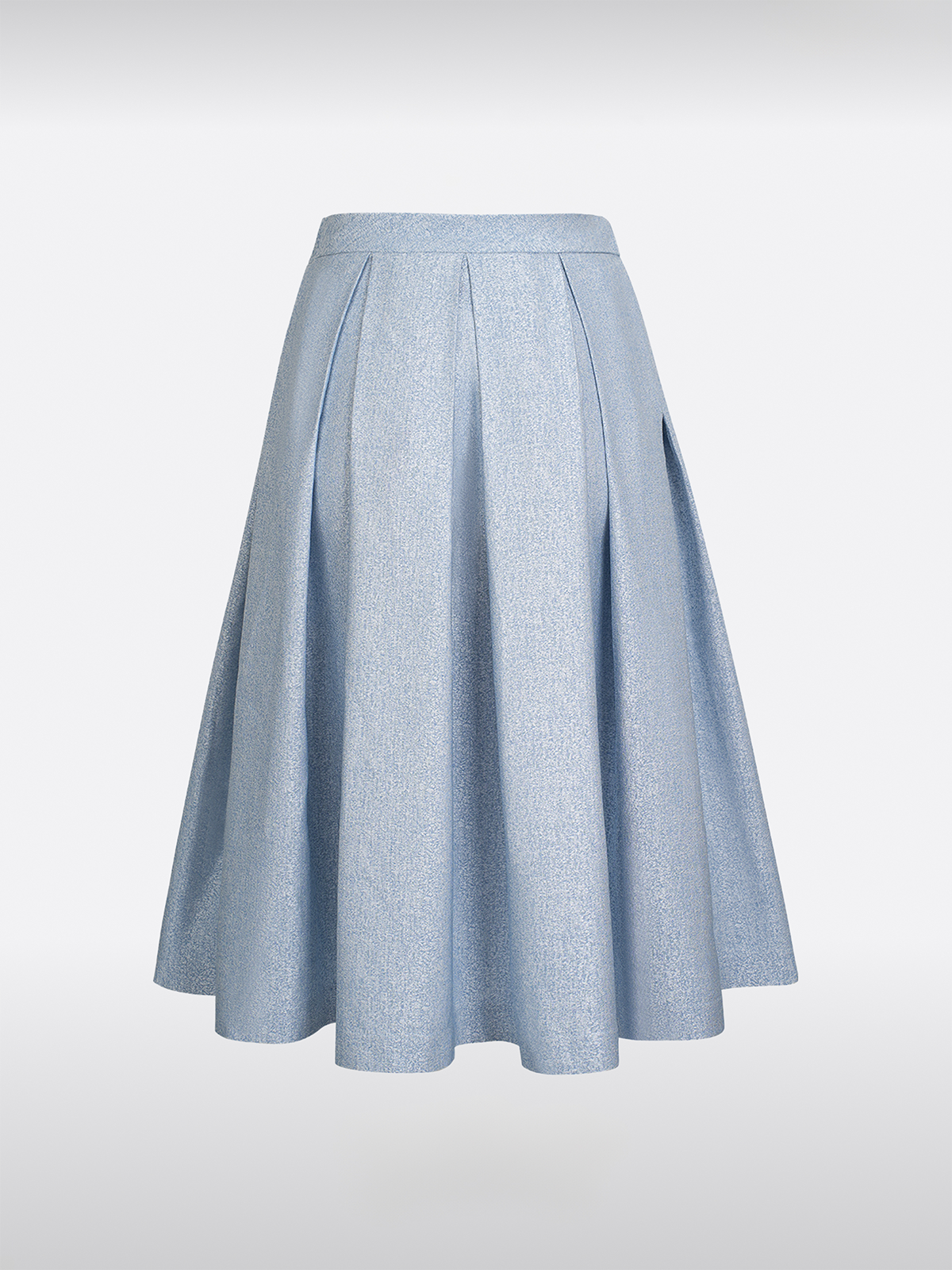 Blau Elastischer Bund Röcke