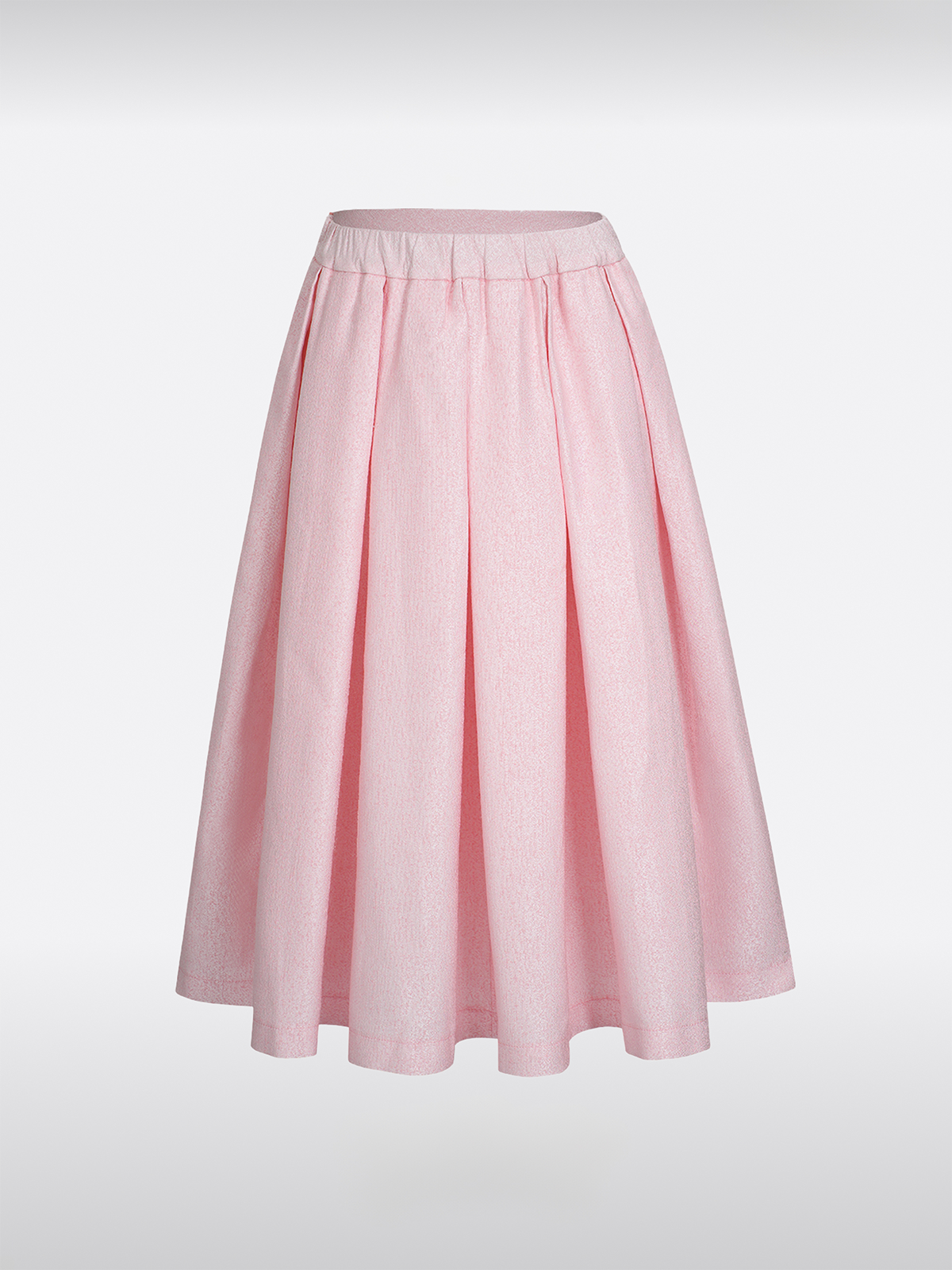 Růžové elastické pasové sukně