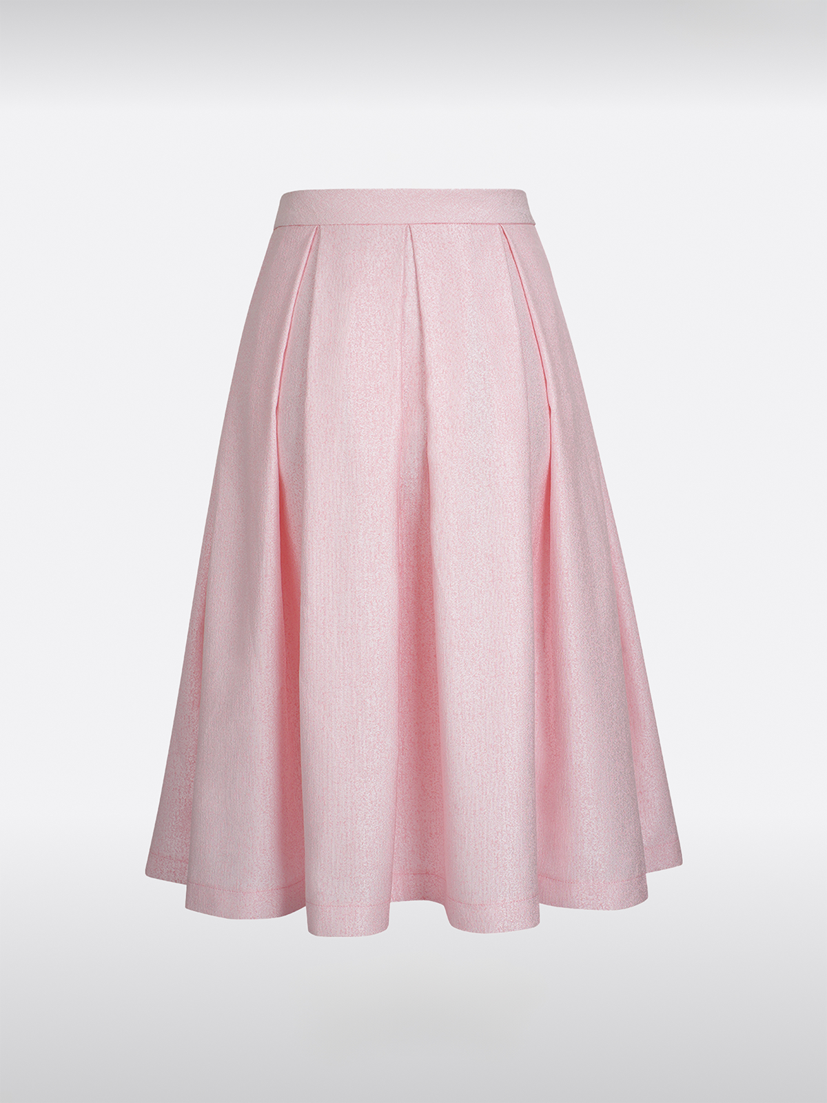 Růžové elastické pasové sukně