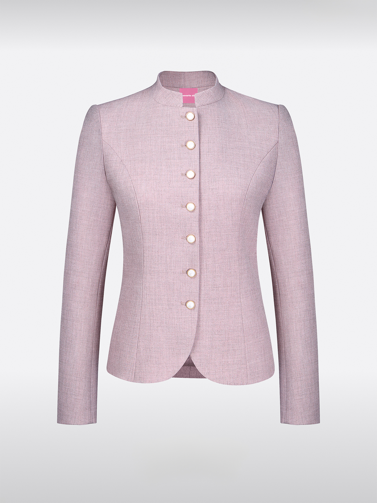 Lila Hochgeschlossen Slim-Fit traditionell Jacken